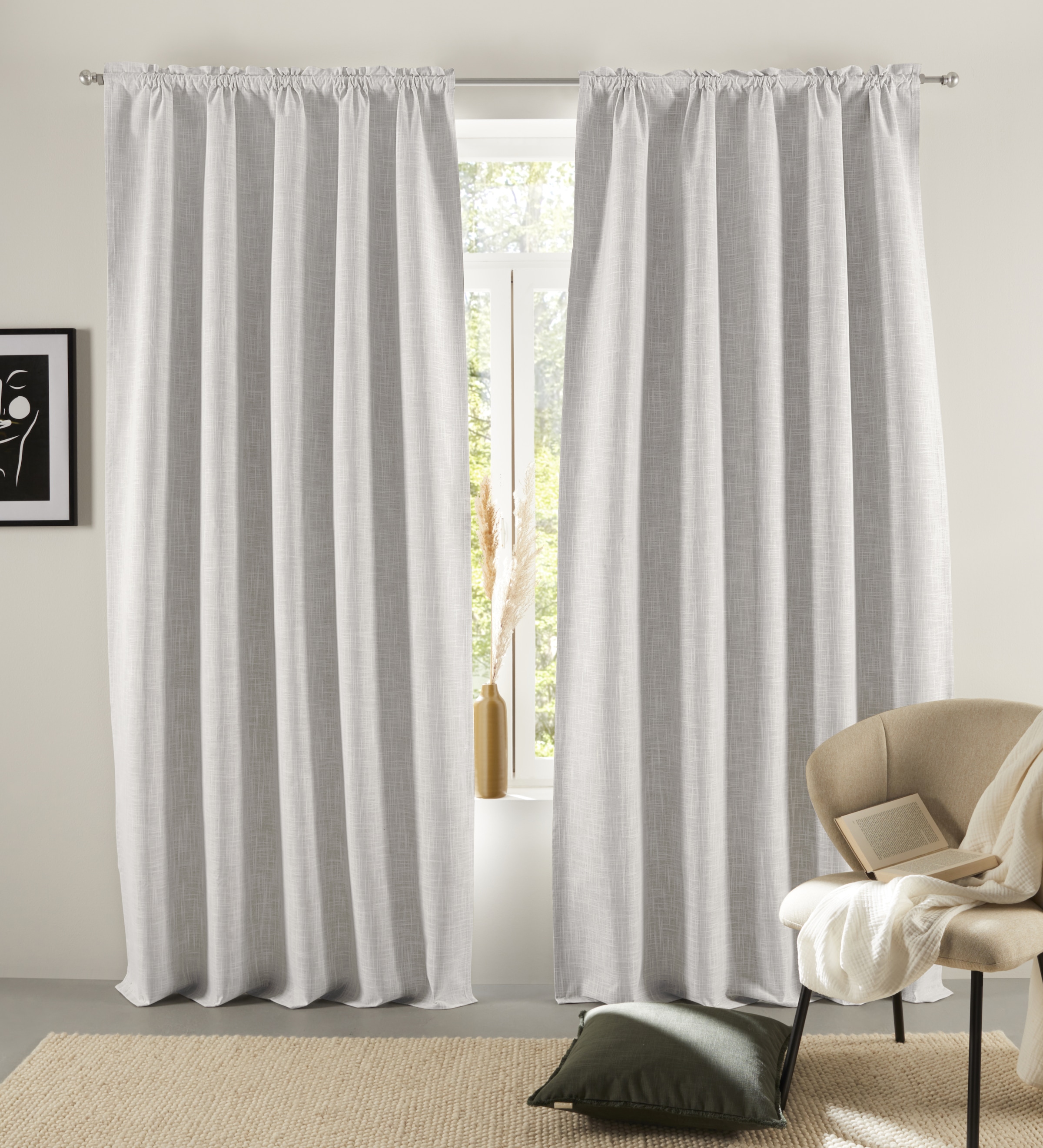 LeGer Home by Lena Gercke Verdunkelungsvorhang "Marusha" Stangendurchzug 1 günstig online kaufen