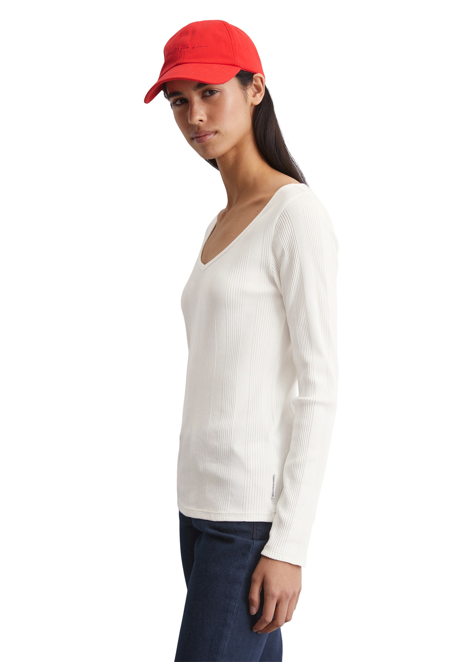Marc O'Polo DENIM Langarmshirt »aus Ripp-Jersey«