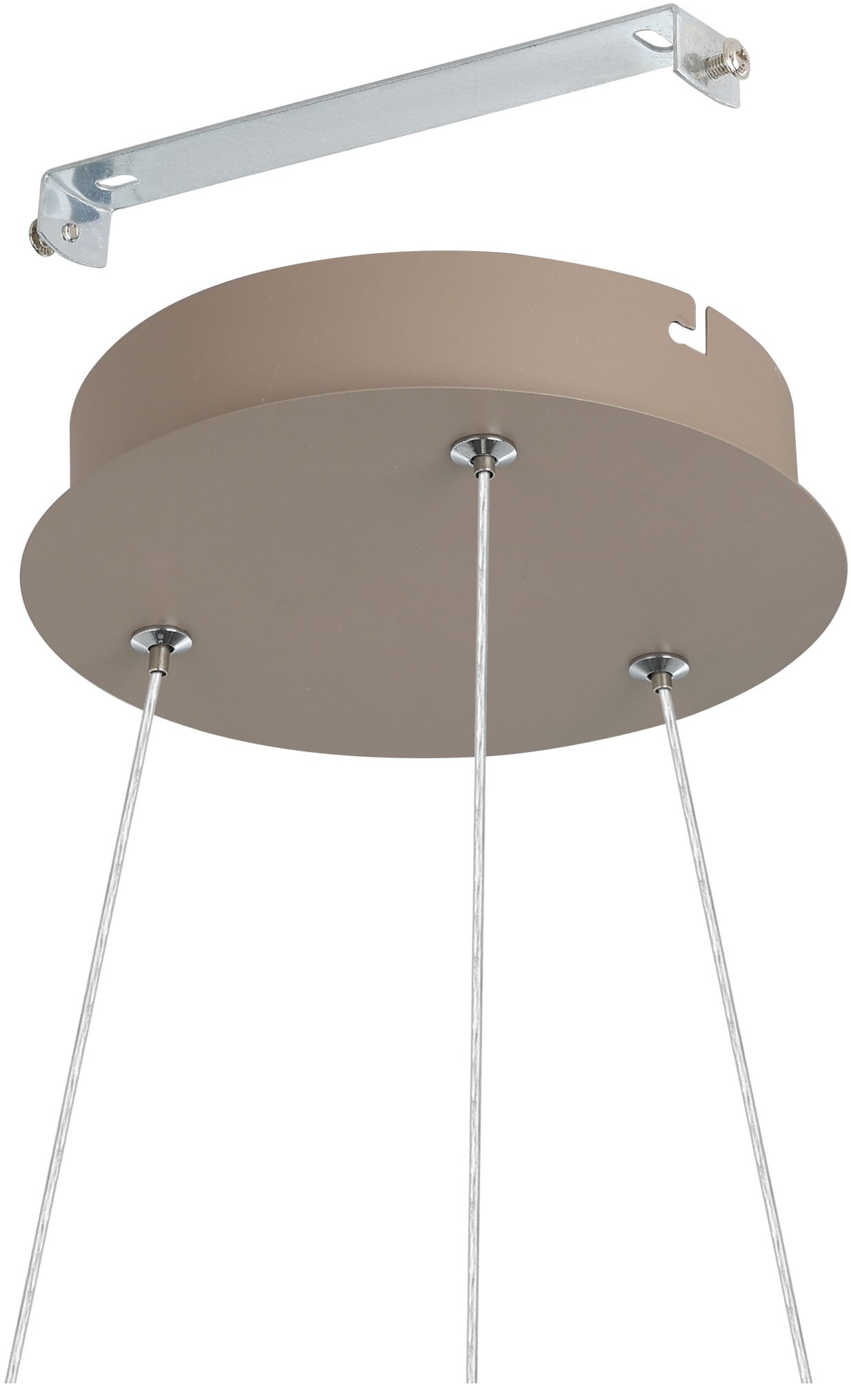 EGLO Hängeleuchte »RUOTALE Pendellampe - Alu, Stahl - LED - 36W - IP20« LED-Modul 1 Stk. Warmweiß Hängelampe, Deckenlampe, Wohnzimmer, Esszimmer, H150 x Ø55 cm