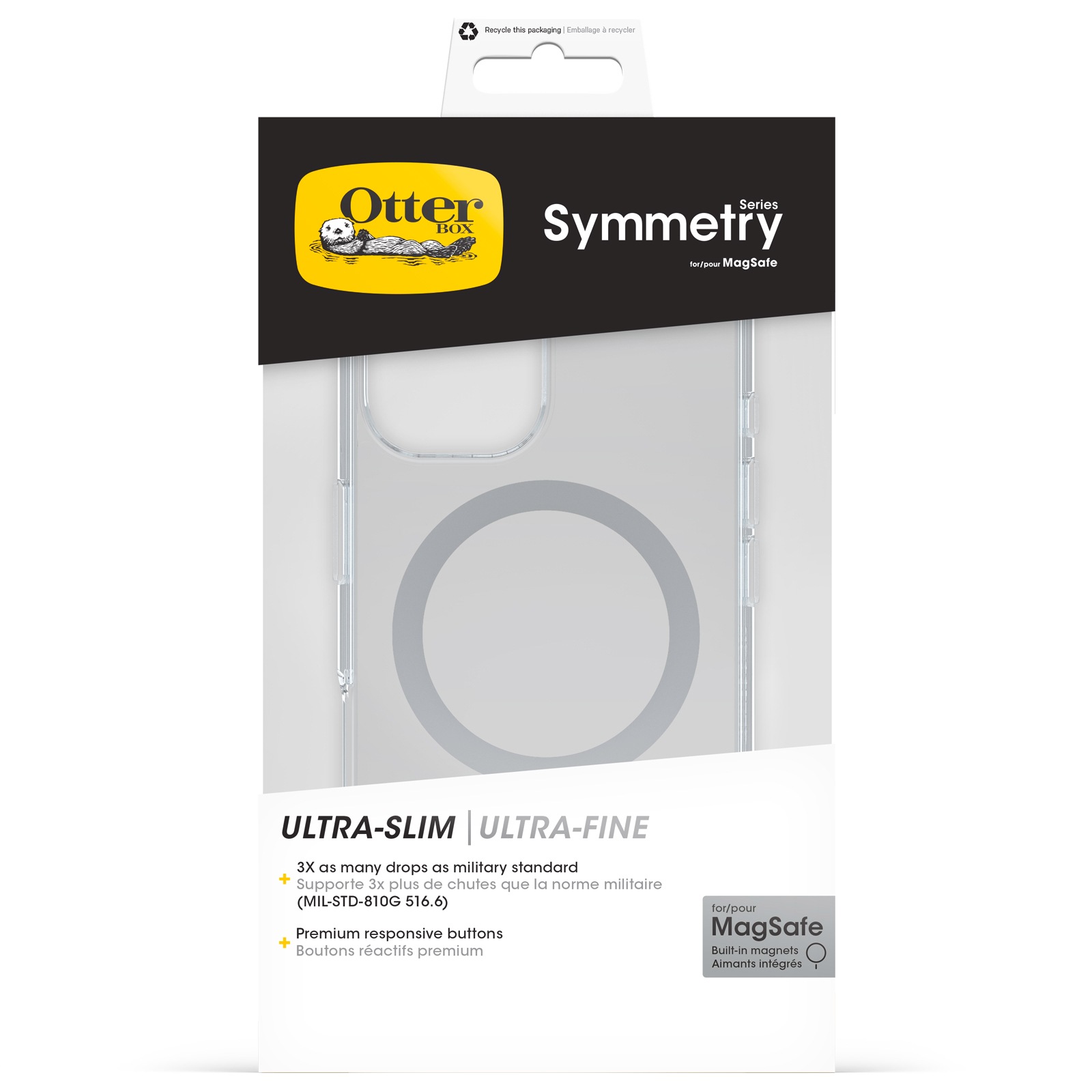 Otterbox Handyhülle »Symmetry mit MagSafe für Apple iPhone 16«, Backcover, Schutzhülle, Handyschutzhülle, Case, Schutzcase, stoßfest