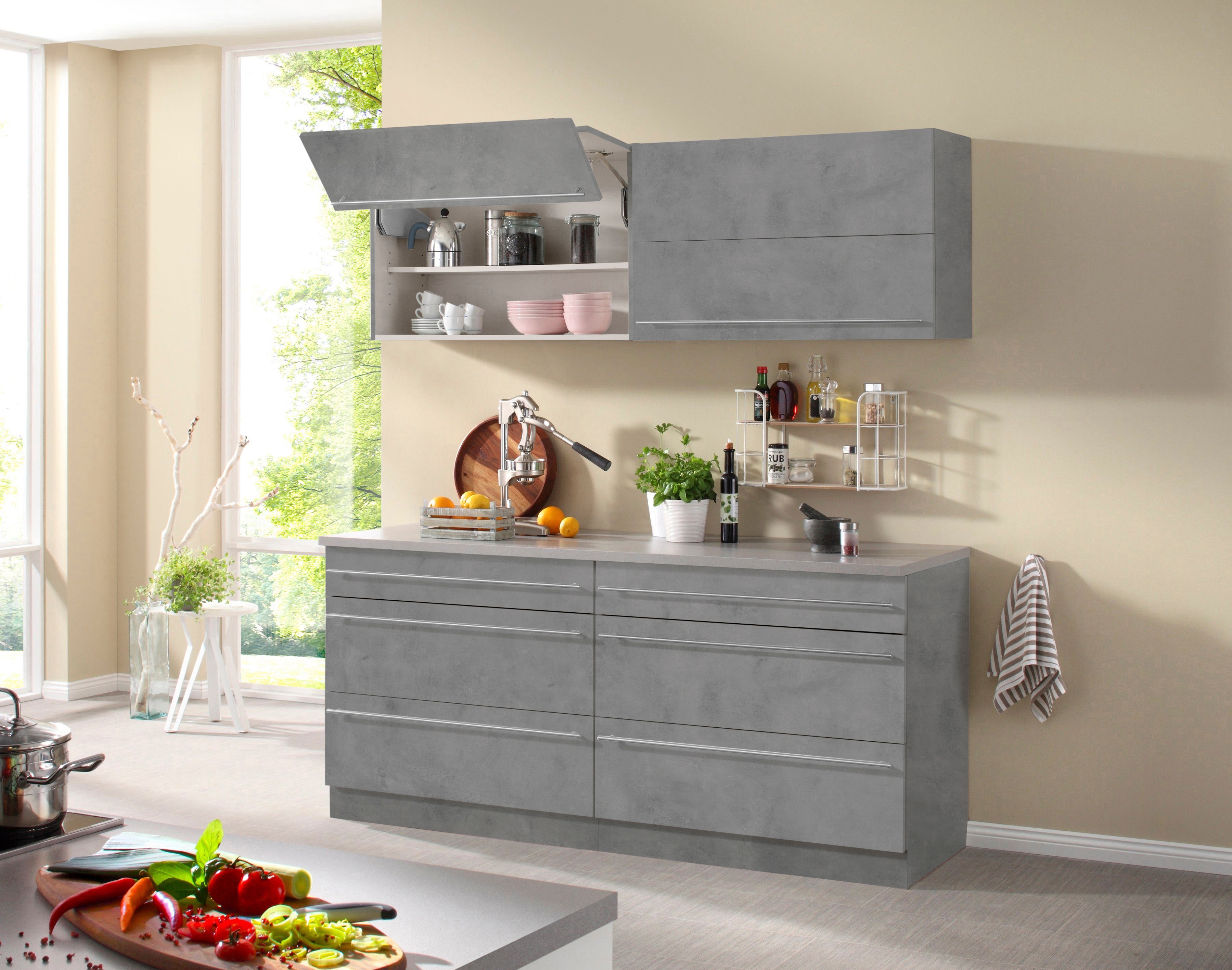 Thumbnail - wiho Küchen Küche "Chicago, TOPSELLER" ohne E-Geräte, Gesamtbreite 180 cm