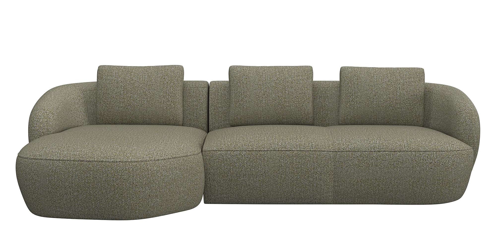 FLEXLUX Sofa »Torino ovali L-Form Sofa-Ecke su...