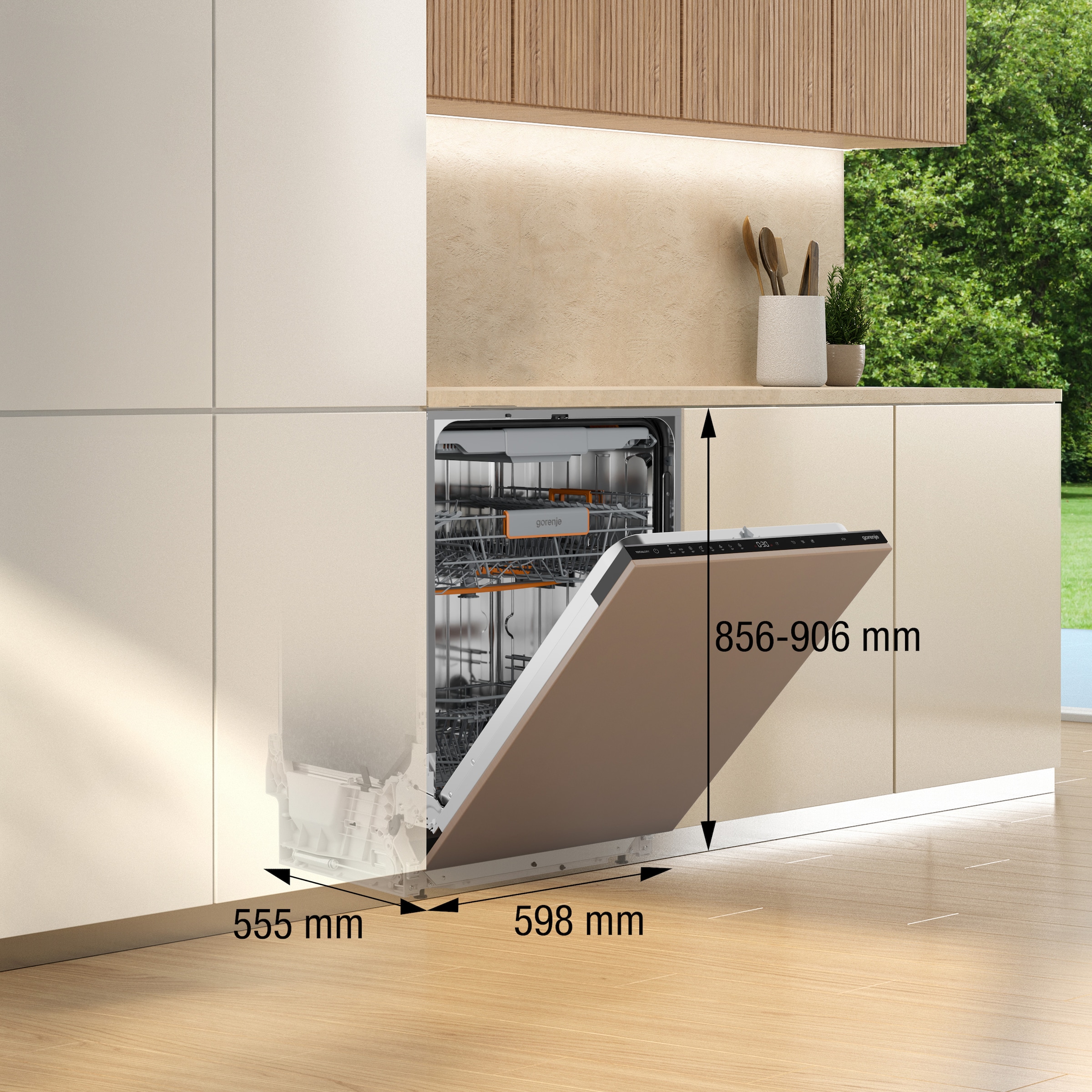 GORENJE vollintegrierbarer Geschirrspüler XXL »GV663B65XXL«, 16 Maßgedecke, XXL Volumen
