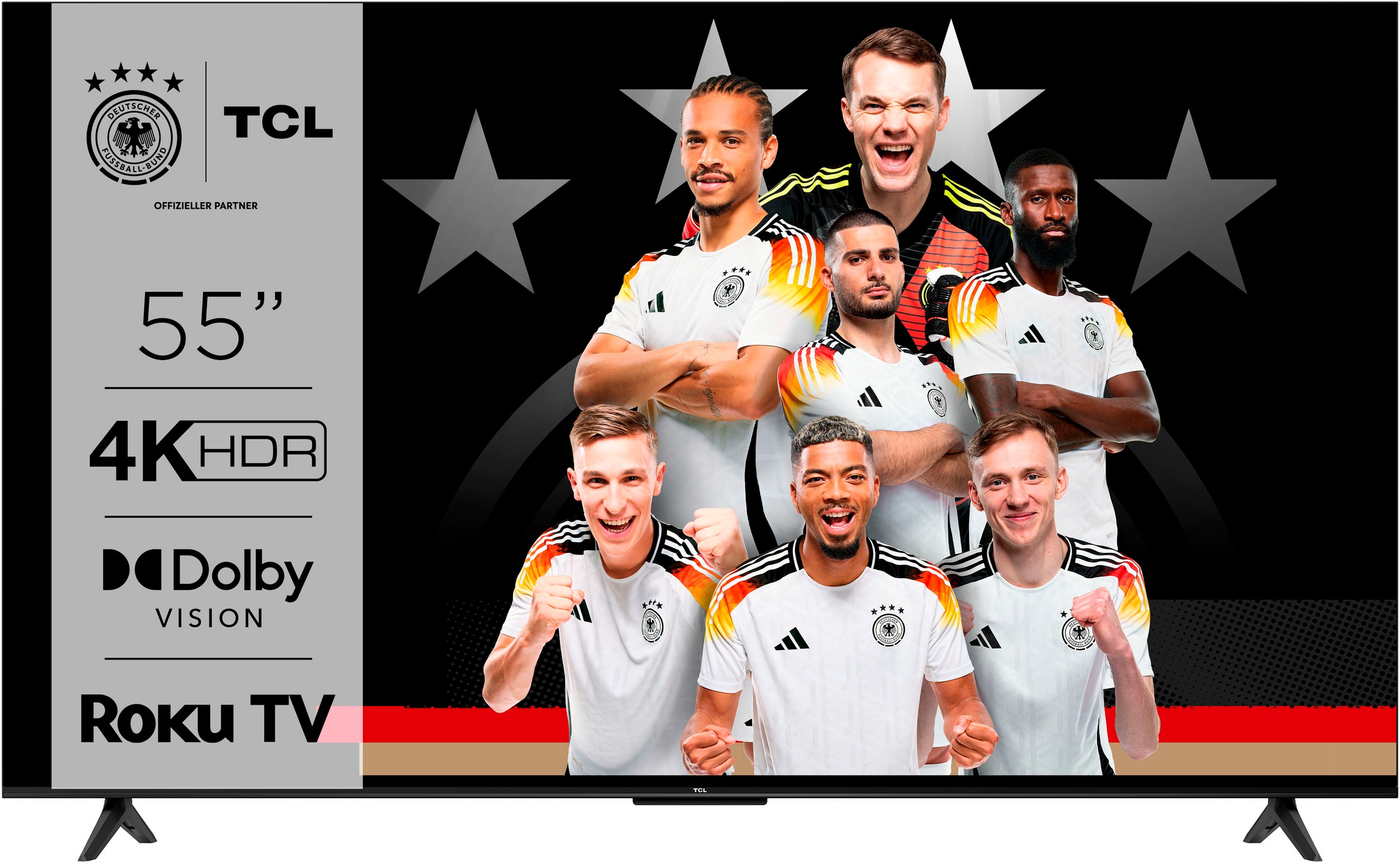TCL LED-Fernseher »55RP630X1«, 4K Ultra HD, Smart-TV, Roku TV, HDR, HDR10, Dolby Vision, Game Master, HDMI 2.1