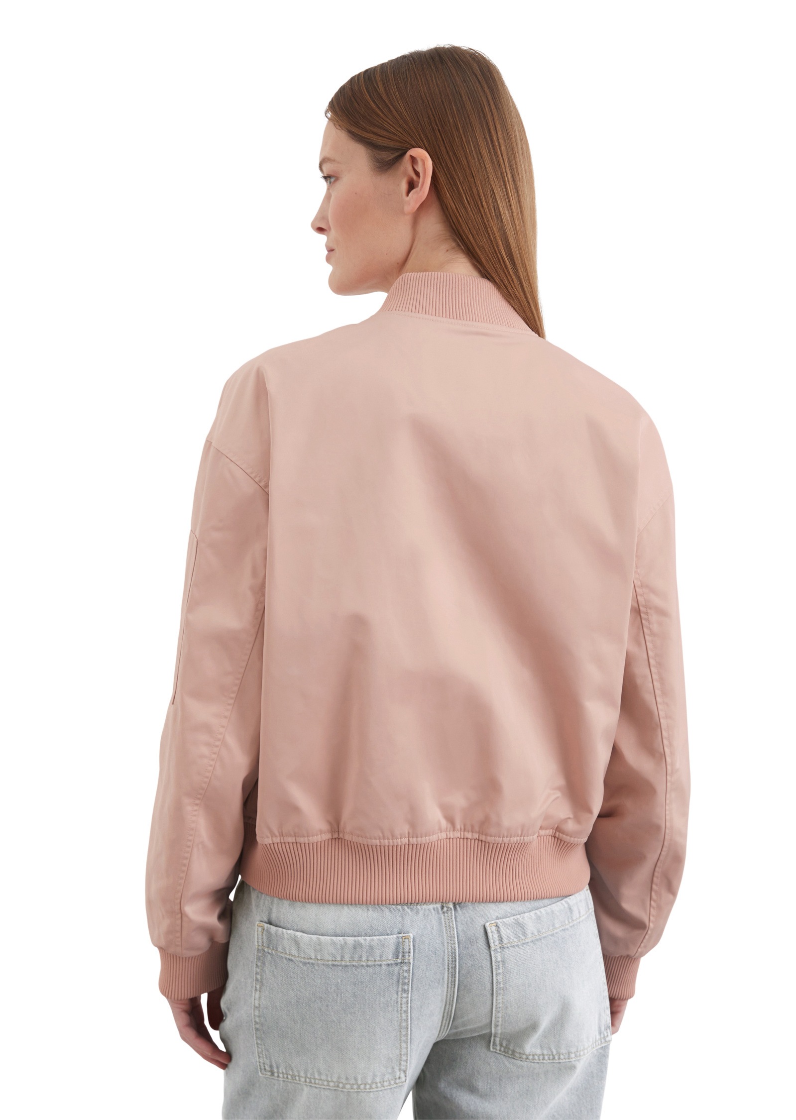 Marc O'Polo Outdoorjacke »aus recyceltem Polyester-Twill«, ohne Kapuze