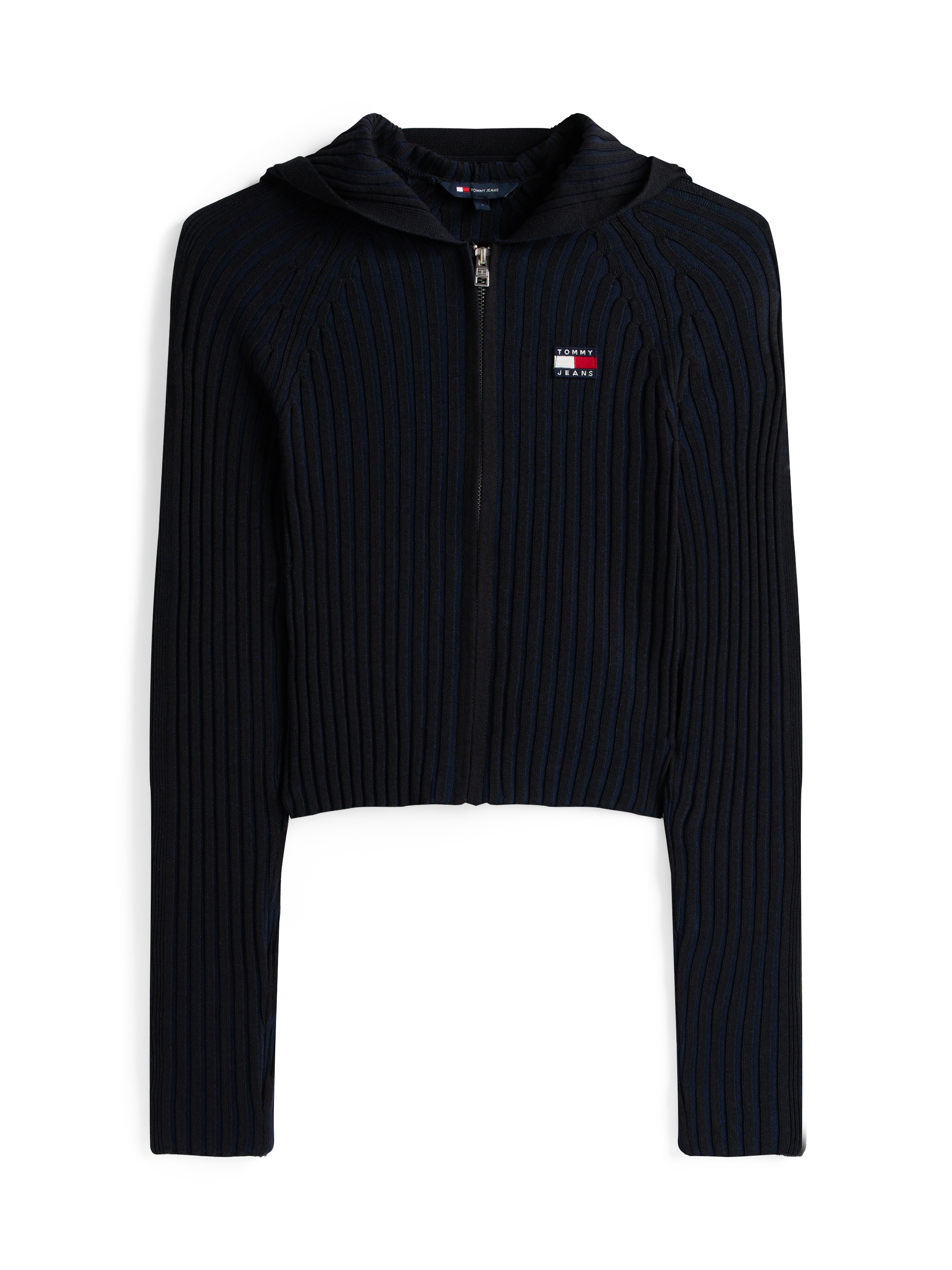 Tommy Jeans Kapuzenstrickjacke »TJW HOOD ZIPPER RIB CARDIGAN«