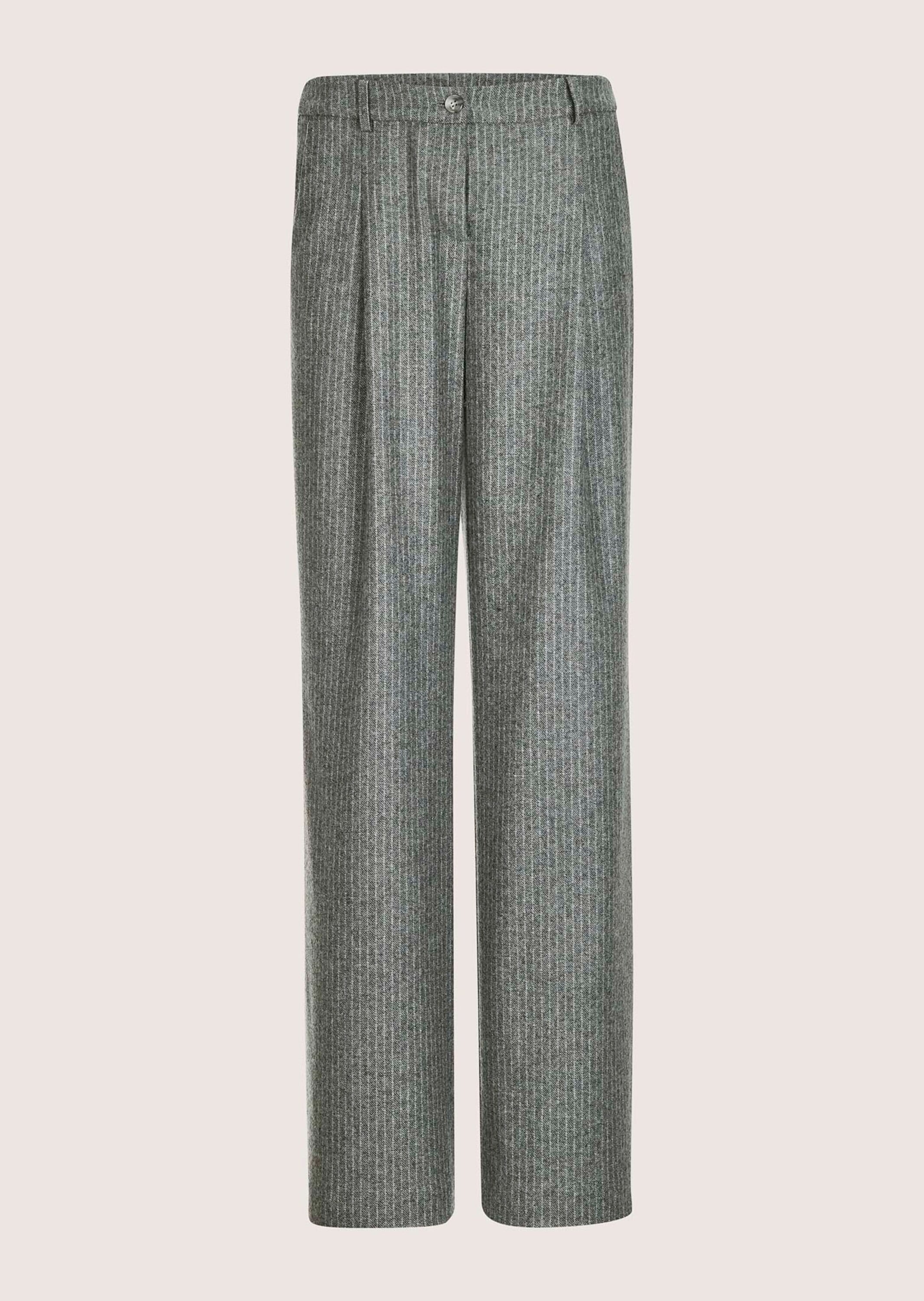 MADELEINE Bundfaltenhose "Flanellhose Flanellhose mit weitem Bein" Hose mit weitem Bein