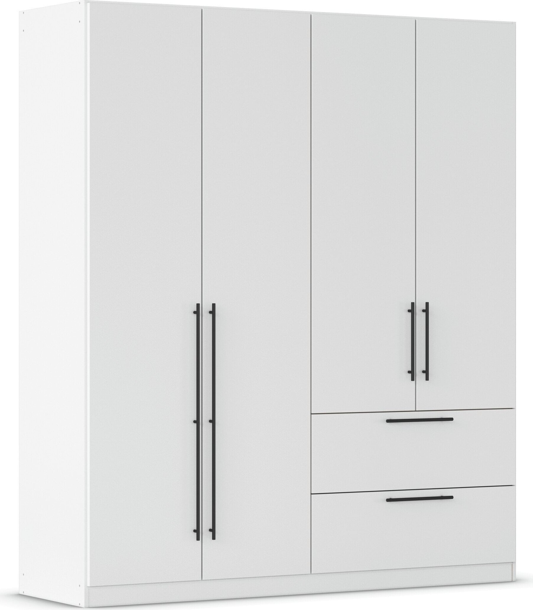 OTTO home Kleiderschrank "Mehrzweckschrank Aktenschrank Möbel Mietswohnung Schlafzimmer AVOLA" 3 verschiedene Ausstattungen BASIC/CLASSIC/PREMIUM (inkl. SOFT-CLOSE), mit hochwertigen Stangengriffen aus Metall in Schwarz MADE IN GERMANY