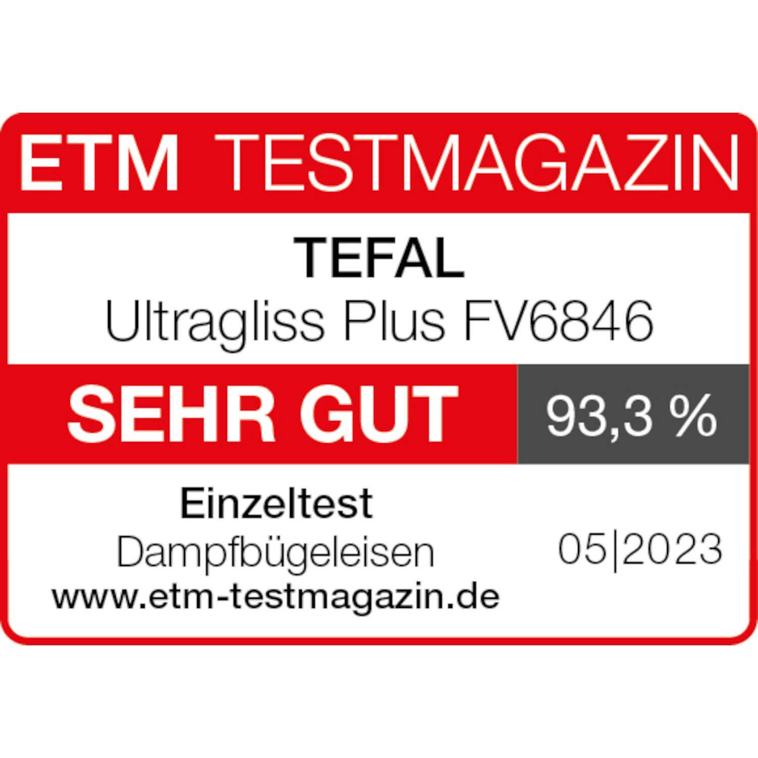 Tefal Dampfbügeleisen "Ultragliss Plus FV6846, 2800 Watt, abnehmbarer Kalk- günstig online kaufen