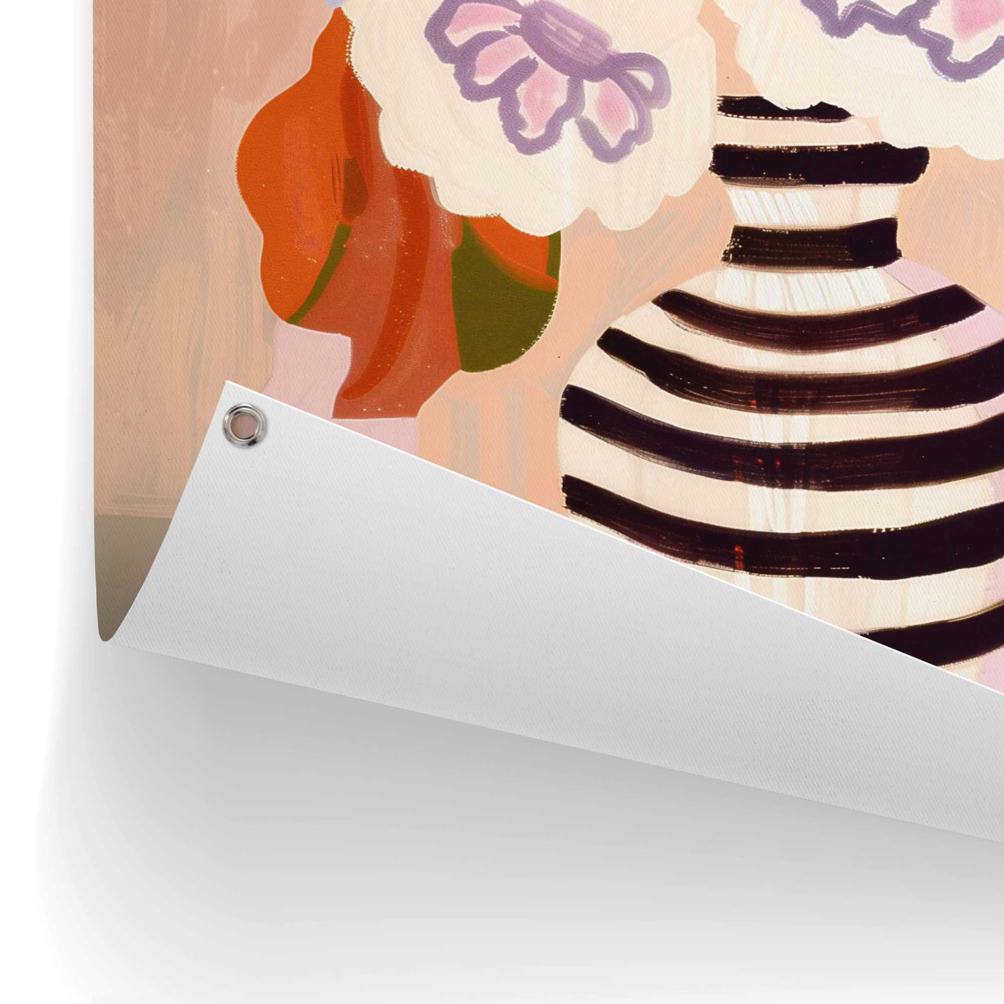 Reinders! Poster »Black White Striped Vase«