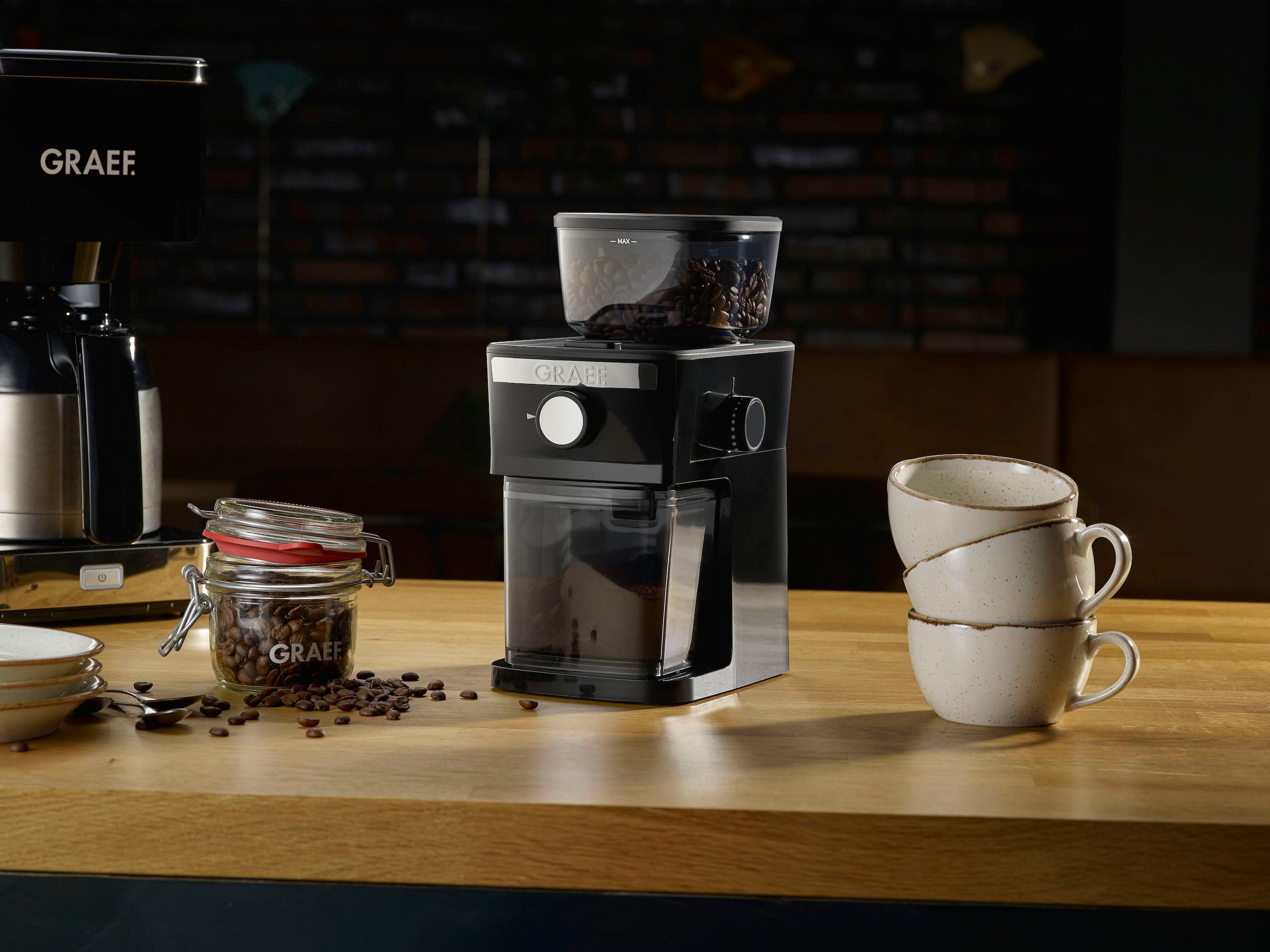 Graef Kaffeemühle »CM252«, 130 W, Scheibenmahlwerk, 80 g Bohnenbehälter