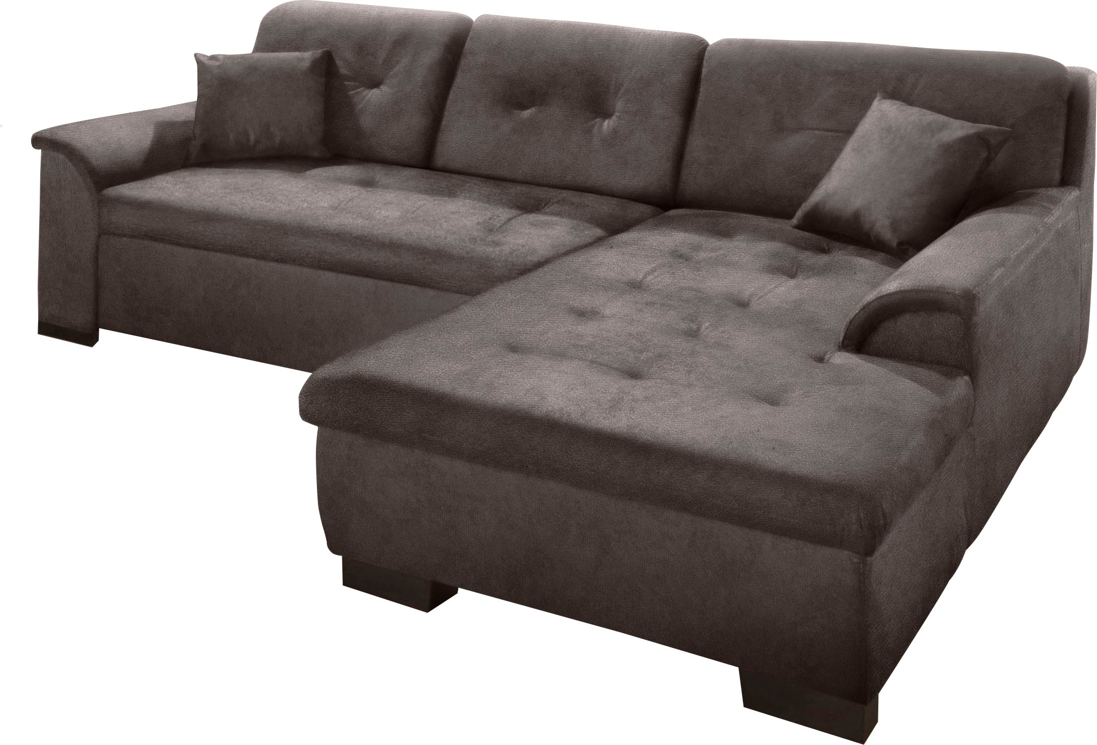 Home affaire Ecksofa "Bergen zeitlos & elegant, Breite 267cm, L-Form" wahlw günstig online kaufen