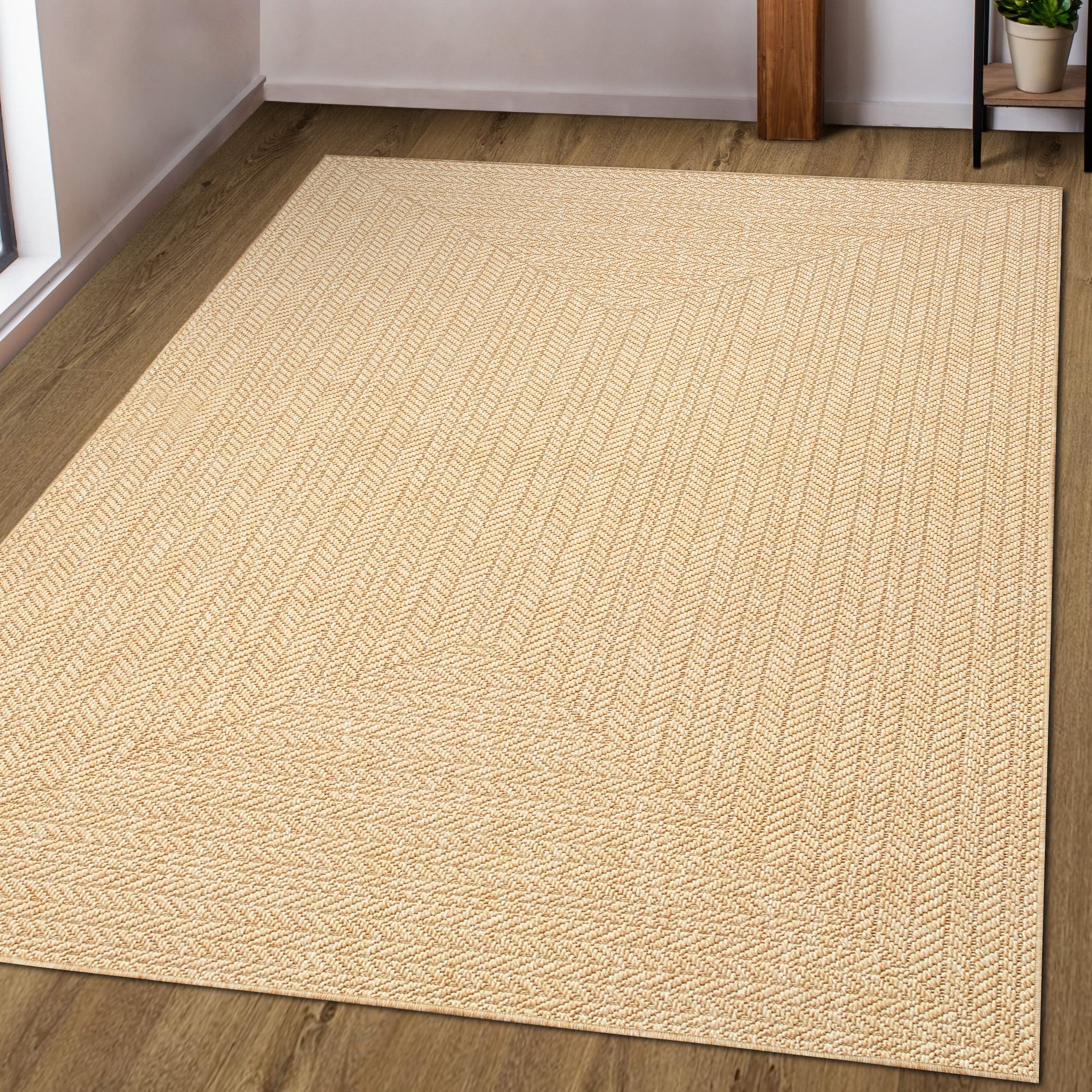 OTTO home Teppich "Aliv, Fischgräten-Design auch für Balkon und Terrasse" r günstig online kaufen