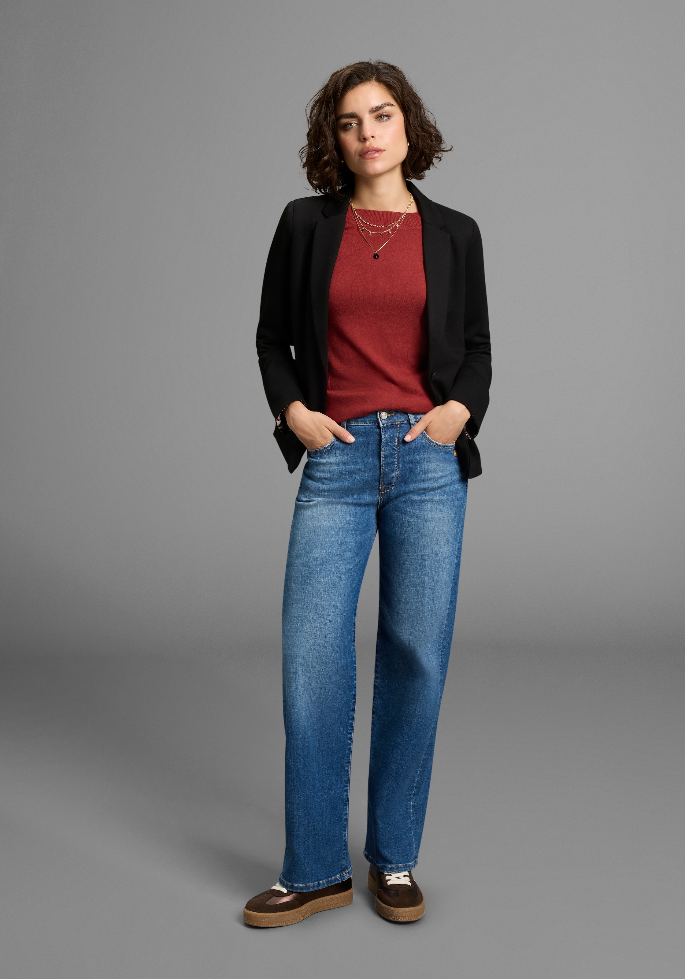 Laura Scott 3/4 Arm-Pullover, mit Knopfdetails - NEUE KOLLEKTION
