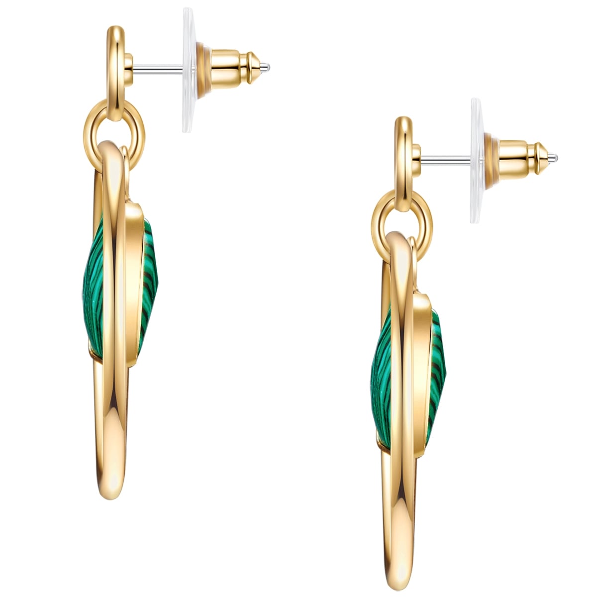 Yokoamii Paar Ohrhänger »Set: Y43« Creolen gelbgold grün