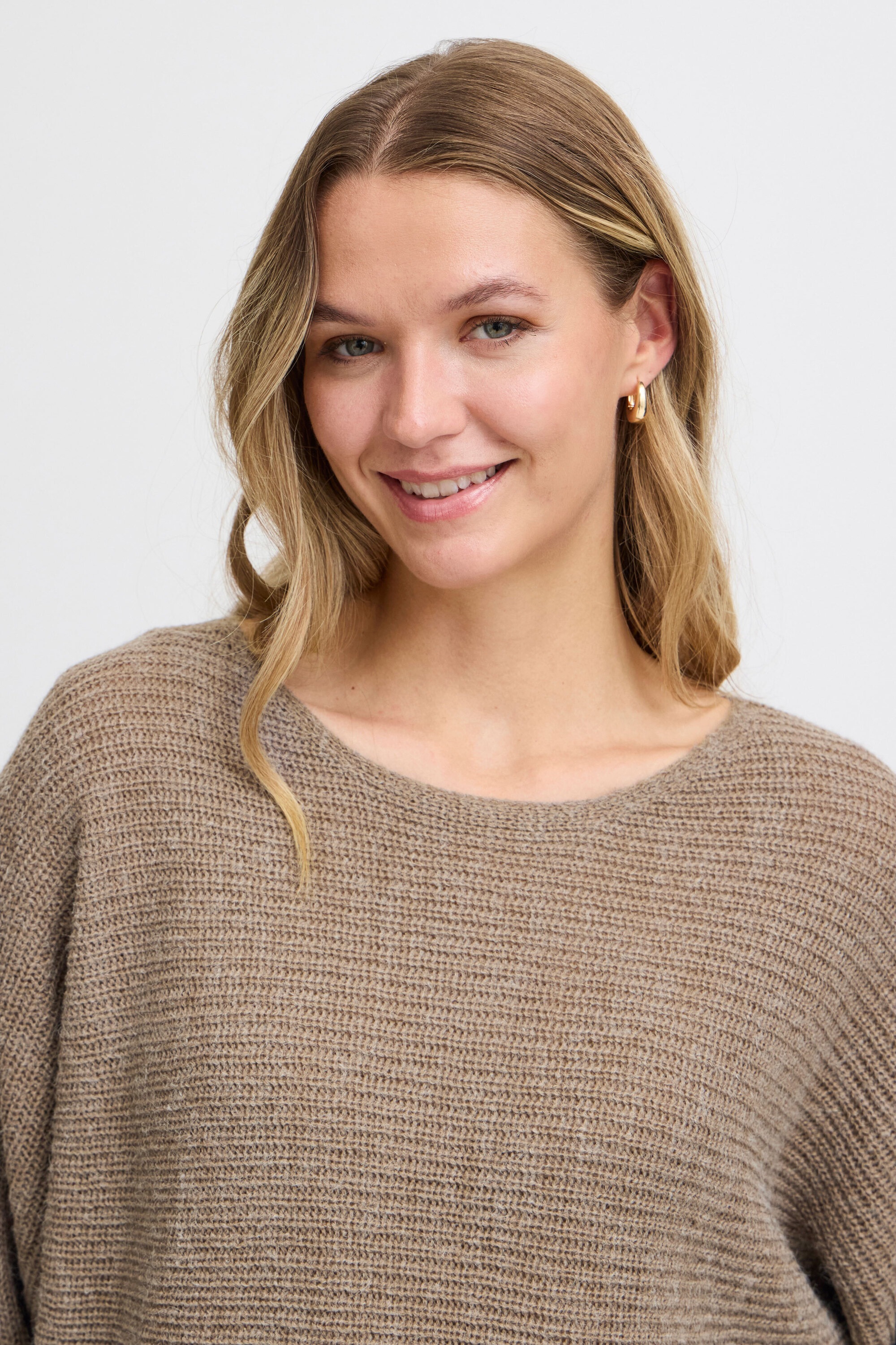 fransa Strickfleece-Pullover »Strickpullover FREretta«
