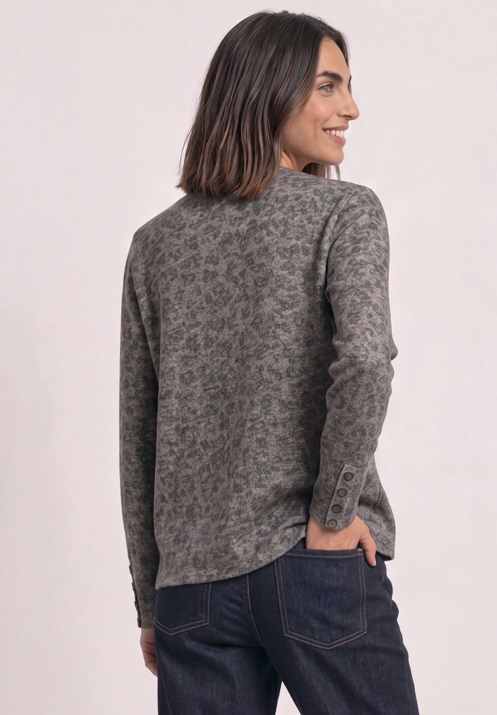 STREET ONE Langarmshirt mit Rundhalsausschnitt