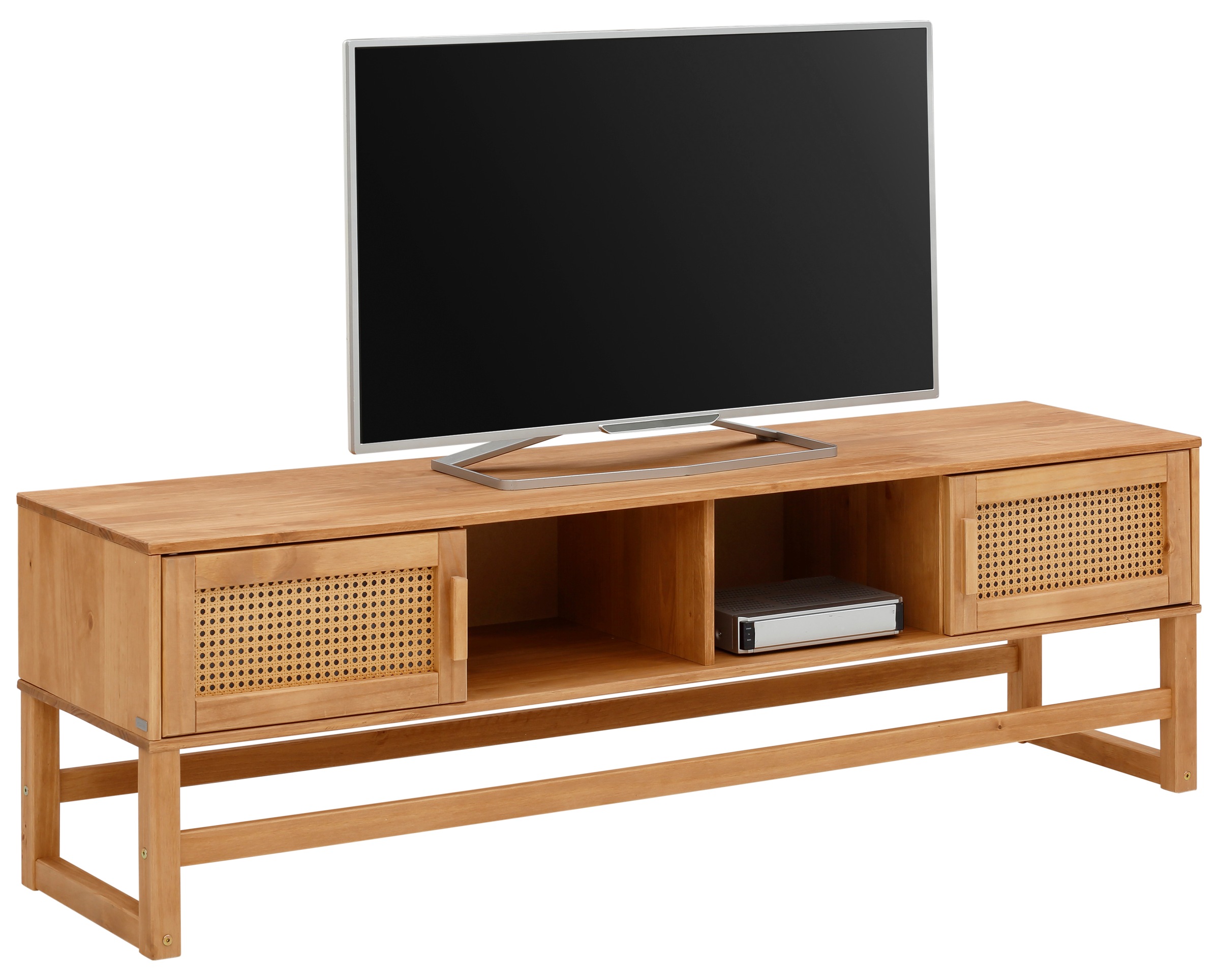 OTTO home "Linz" Kommode mit Rattangeflecht auf den Türfronten, aus Massivh günstig online kaufen