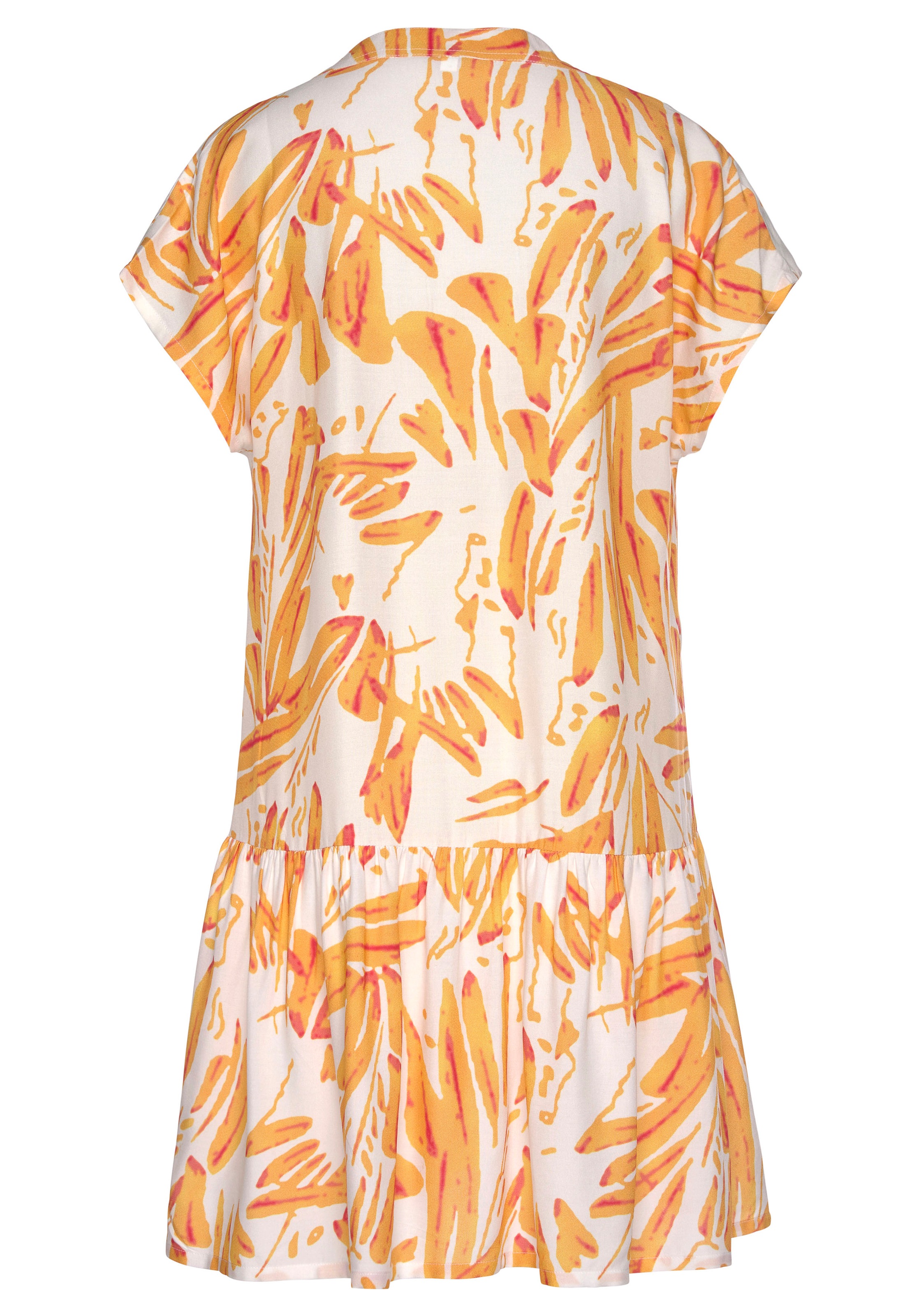 s.Oliver Tunic Dress Orange Print 38 3