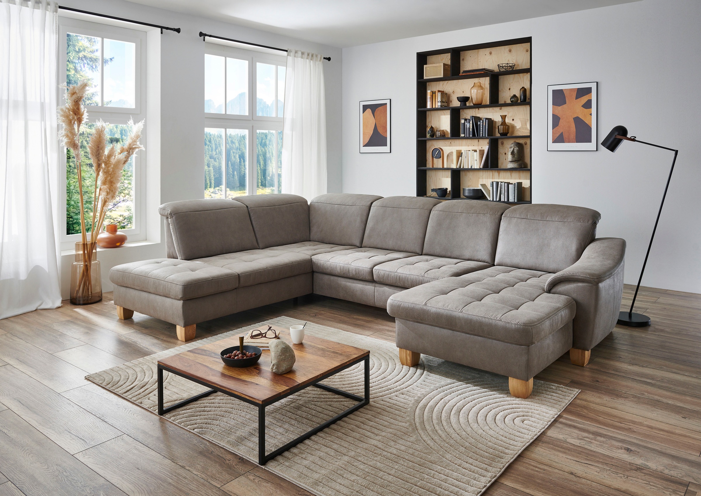 Die PlanBar Wohnlandschaft »PP-LA23145« inkl. Kopfpolsterverstellung, Federkernpolsterung