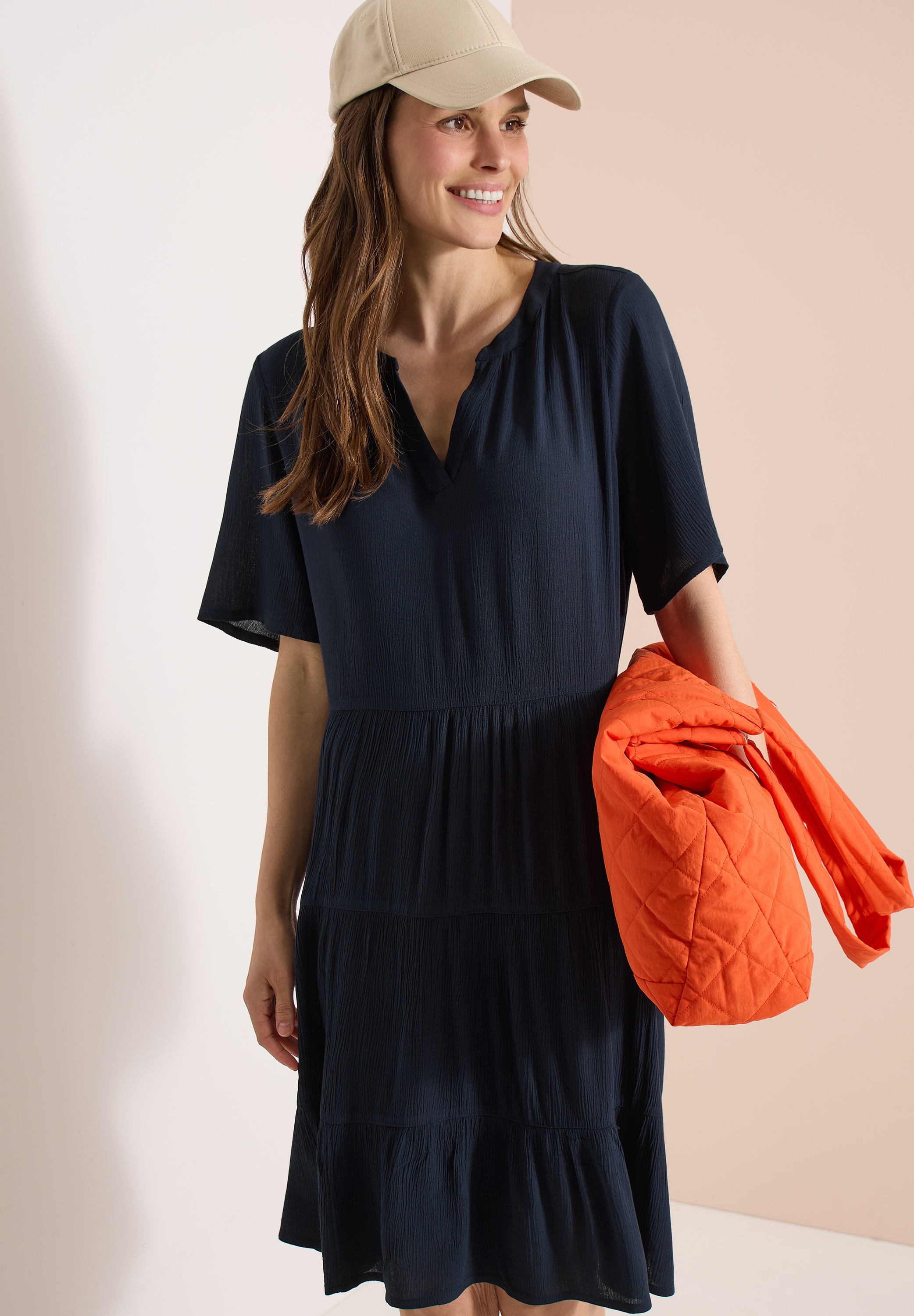 Cecil Sommerkleid Ohne Taschen mit grafischem Muster