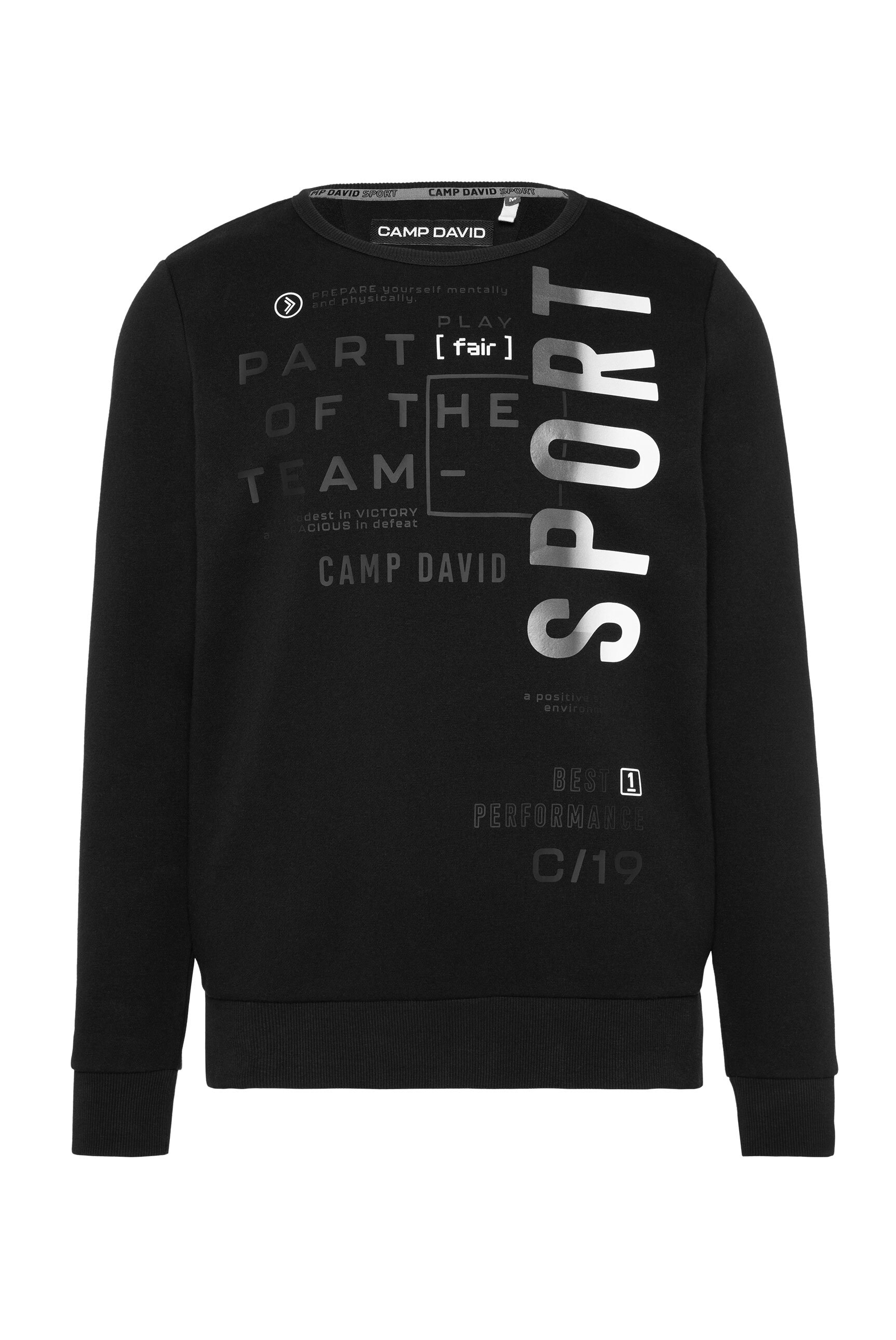 CAMP DAVID Sweater, mit reflektierenden Details