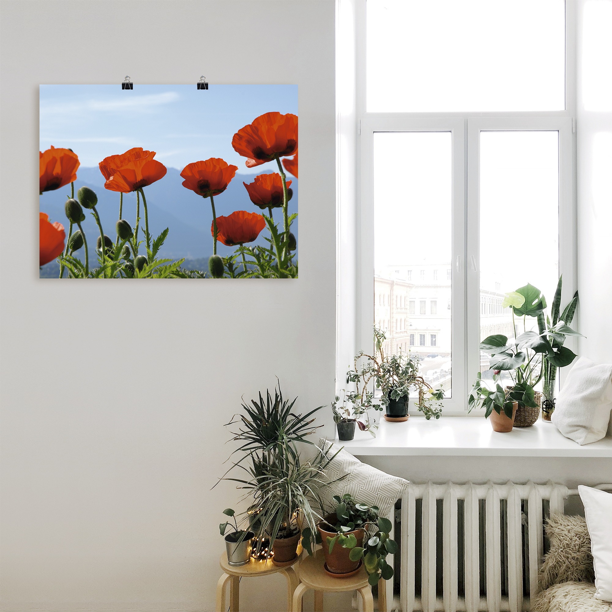 Artland Wandbild »Mohnblüten«, Blumen, (1 St.), als Leinwandbild, Poster in verschied. Größen