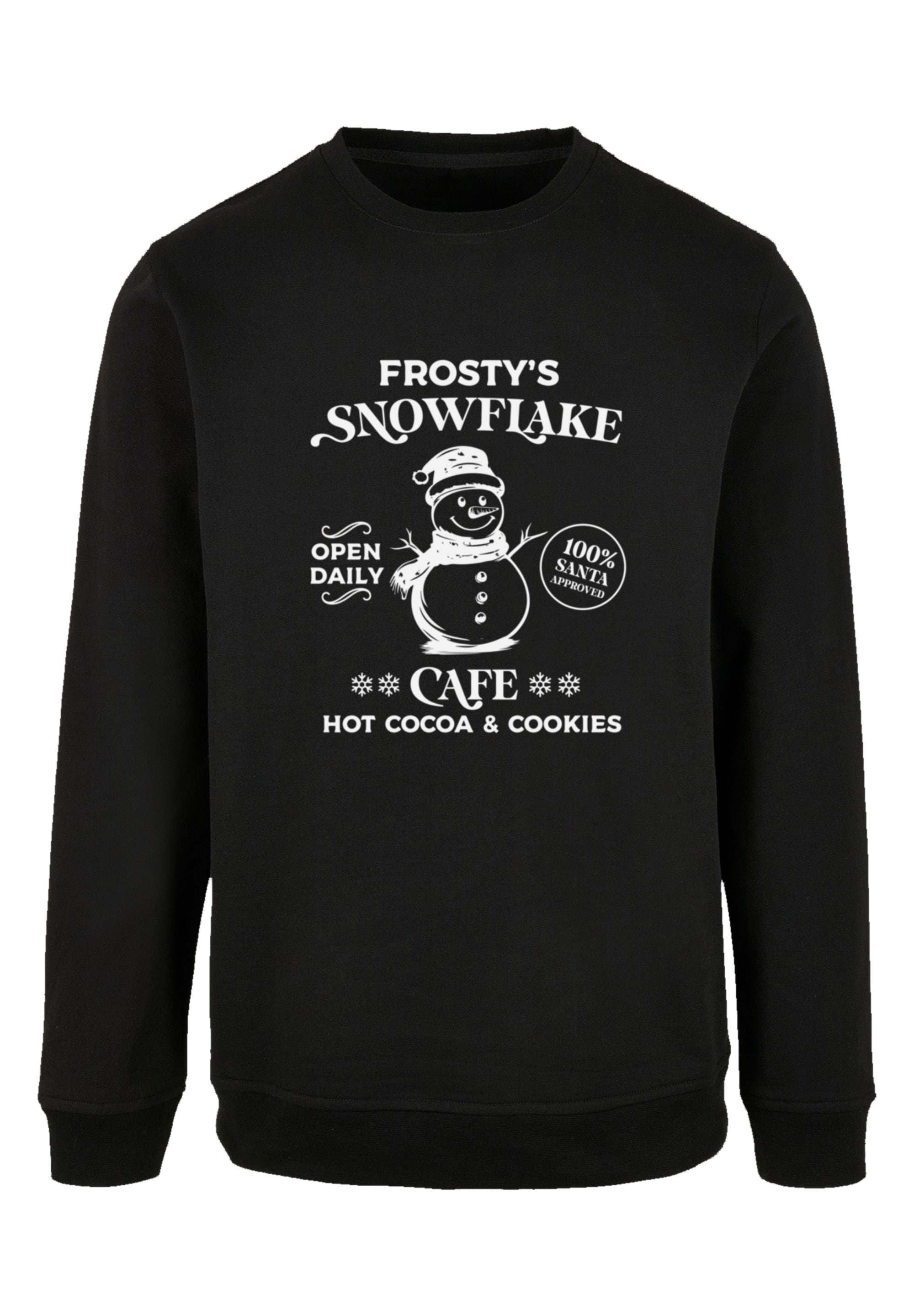 F4NT4STIC Sweatshirt »Frostys Snowflake Cafe Retro Weihnachten Sign«, Premium Qualität, Christmas Collection