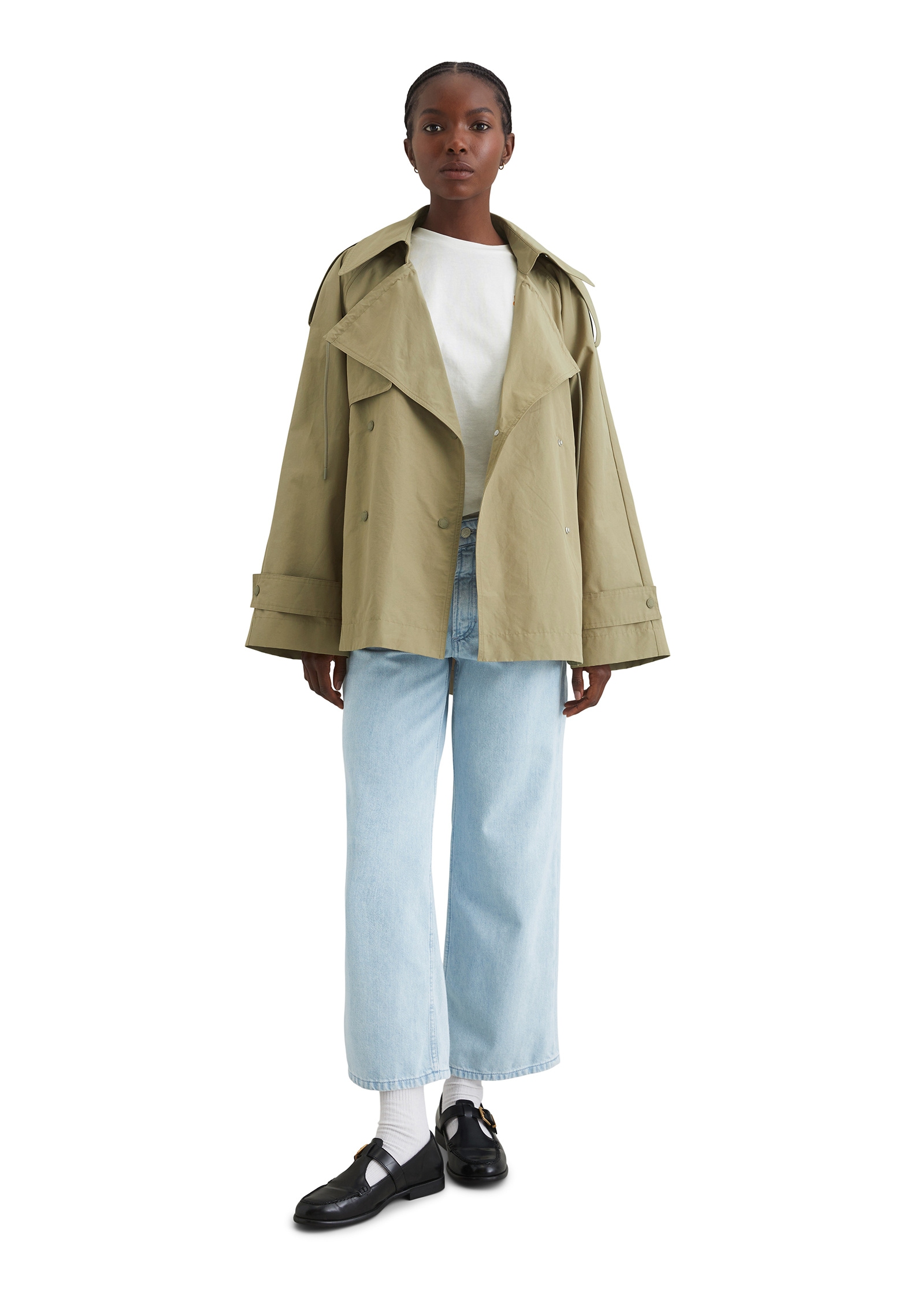 Marc O'Polo DENIM Outdoorjacke »aus wasserabweisendem Cotton-Nylon«, ohne Kapuze