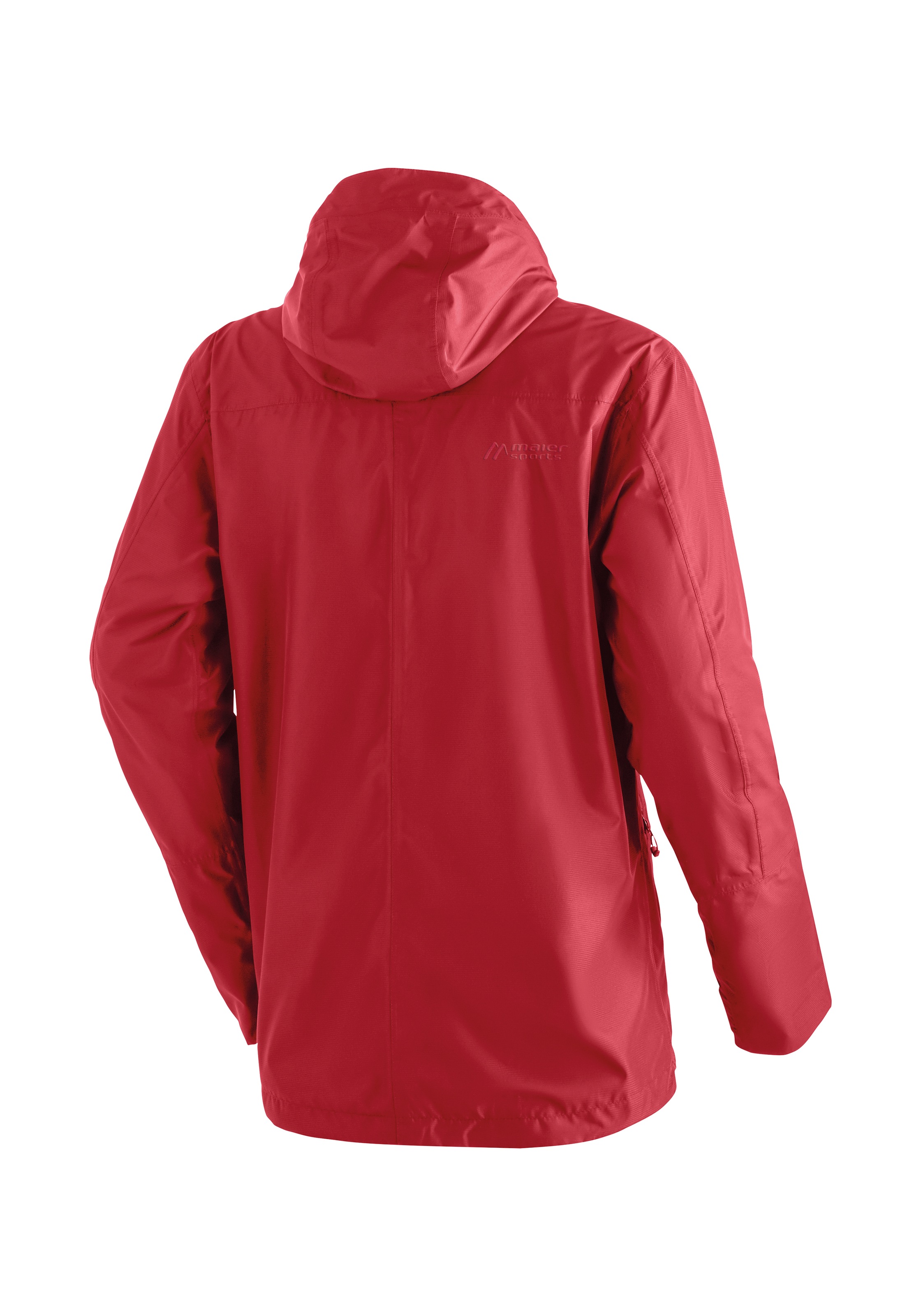 Regenjacke MAIER SPORTS "Abbenstein M", Herren, Gr. 46, rot, 100% Polyester, Jacken Regenjacke, Herren Jacke wasserdicht, moderner Windbreaker, Outdoorjacke, Reg. Fit 2