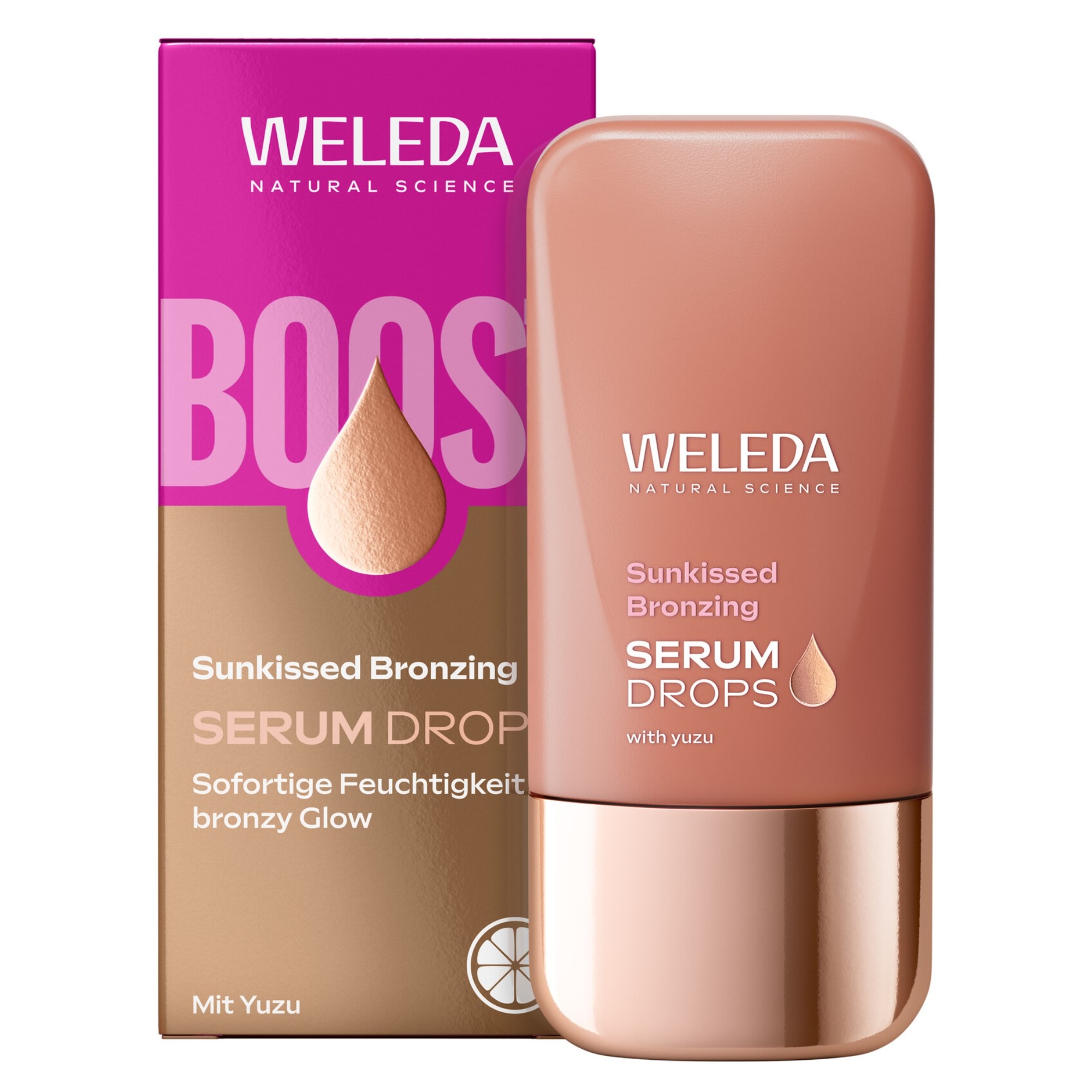 WELEDA Gesichtsserum »SUNKISSED BRONZING SERUM DROPS« für einen sonnengeküssten Glow & Feuchtigkeit – ganz ohne Sonne