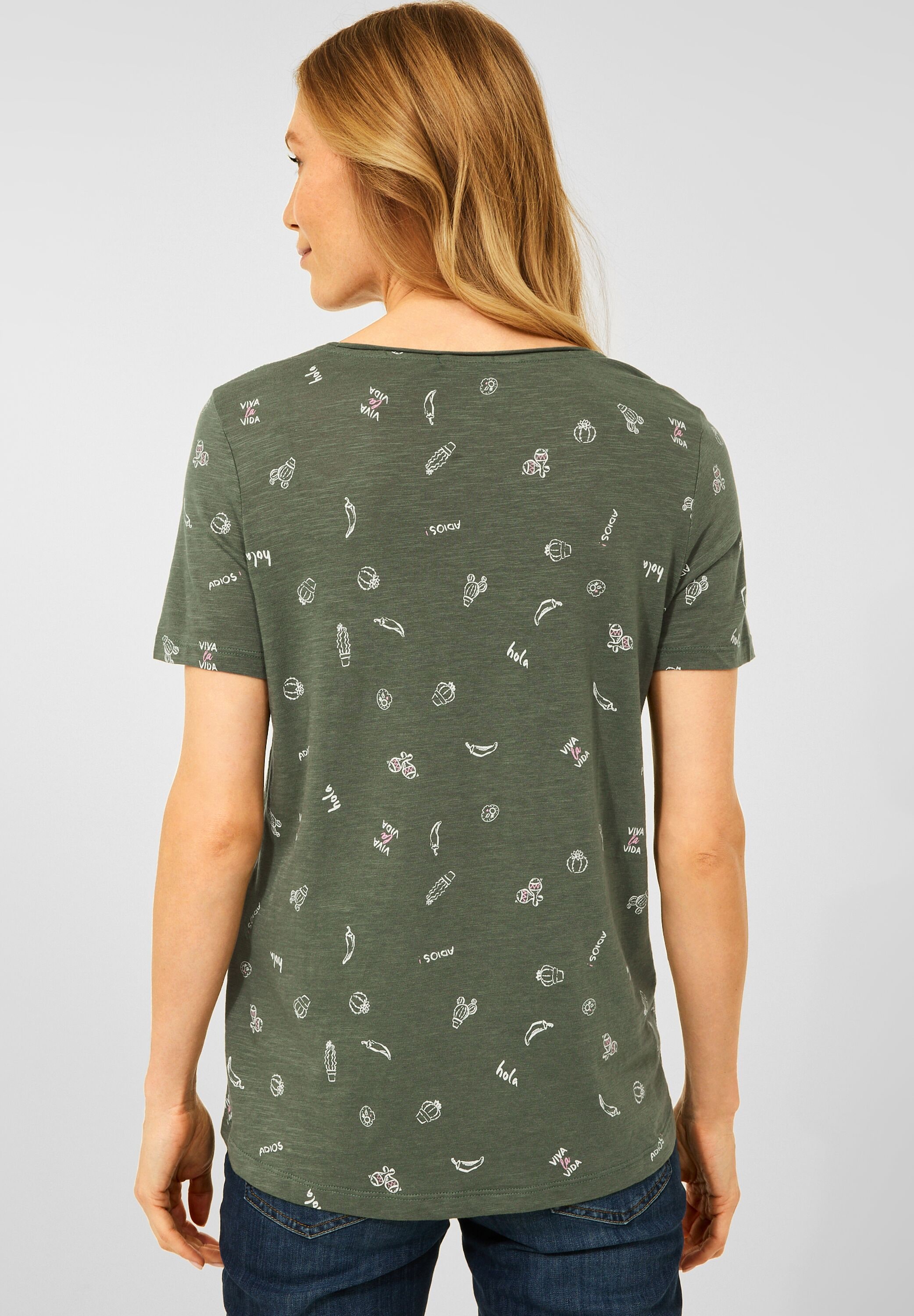 Cecil T-Shirt, mit Minimal Muster