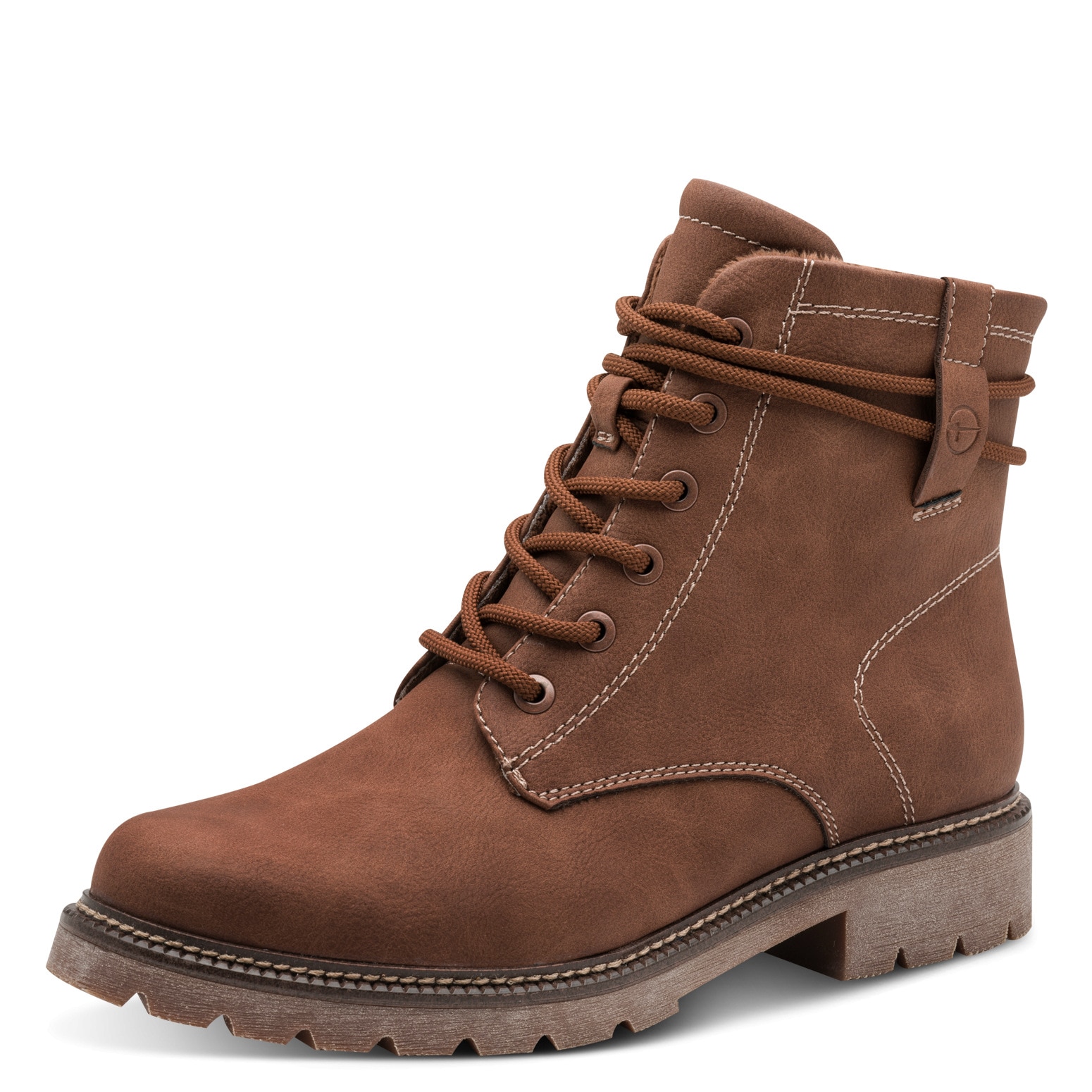 Tamaris Schnürstiefelette, Blockabsatz, Schnürboots in veganer Verarbeitung günstig online kaufen