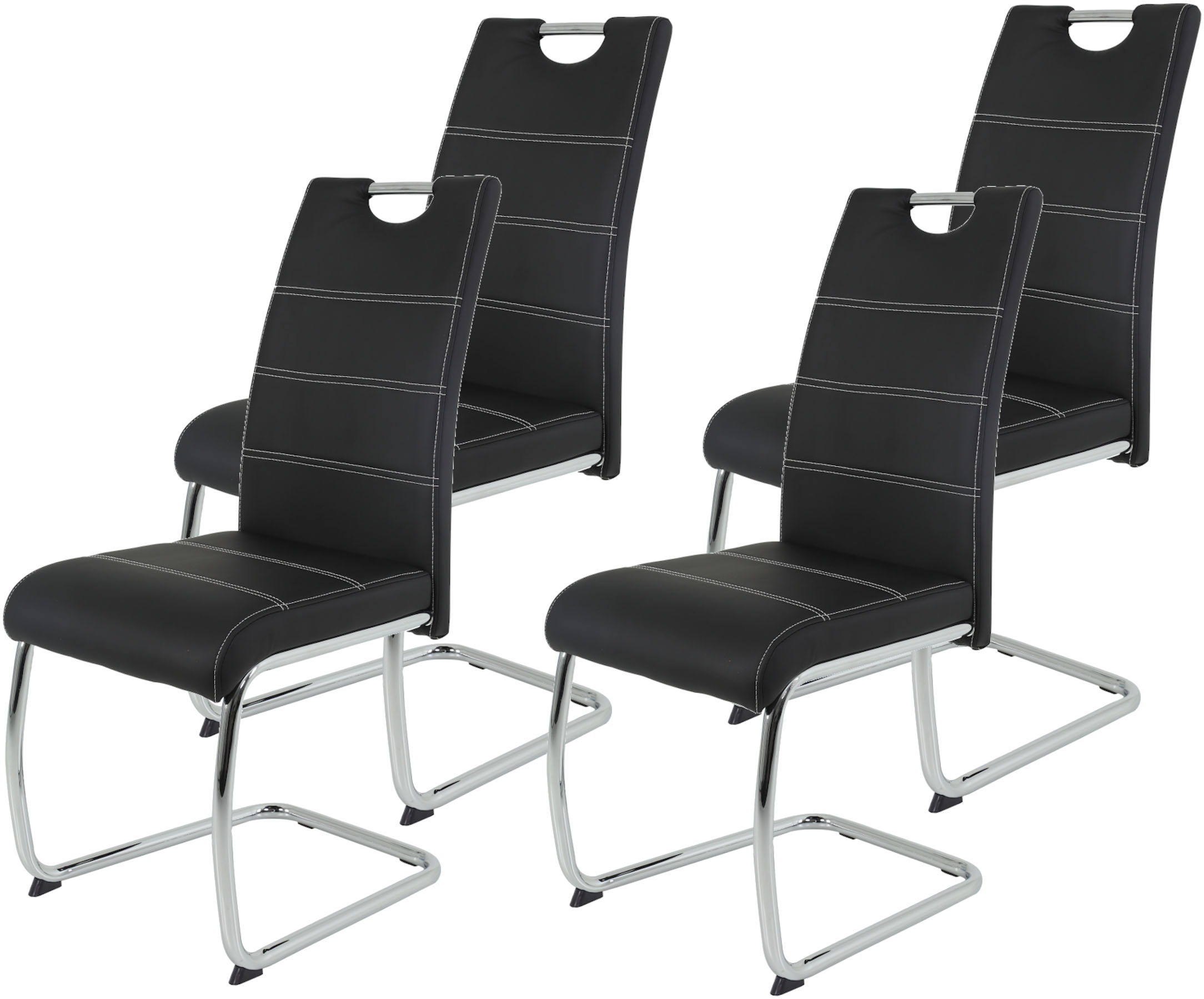 HELA Freischwinger "Flora, Esszimmerstühle" (Set) 4 Stk.Schwingstuhl Set: 1 günstig online kaufen