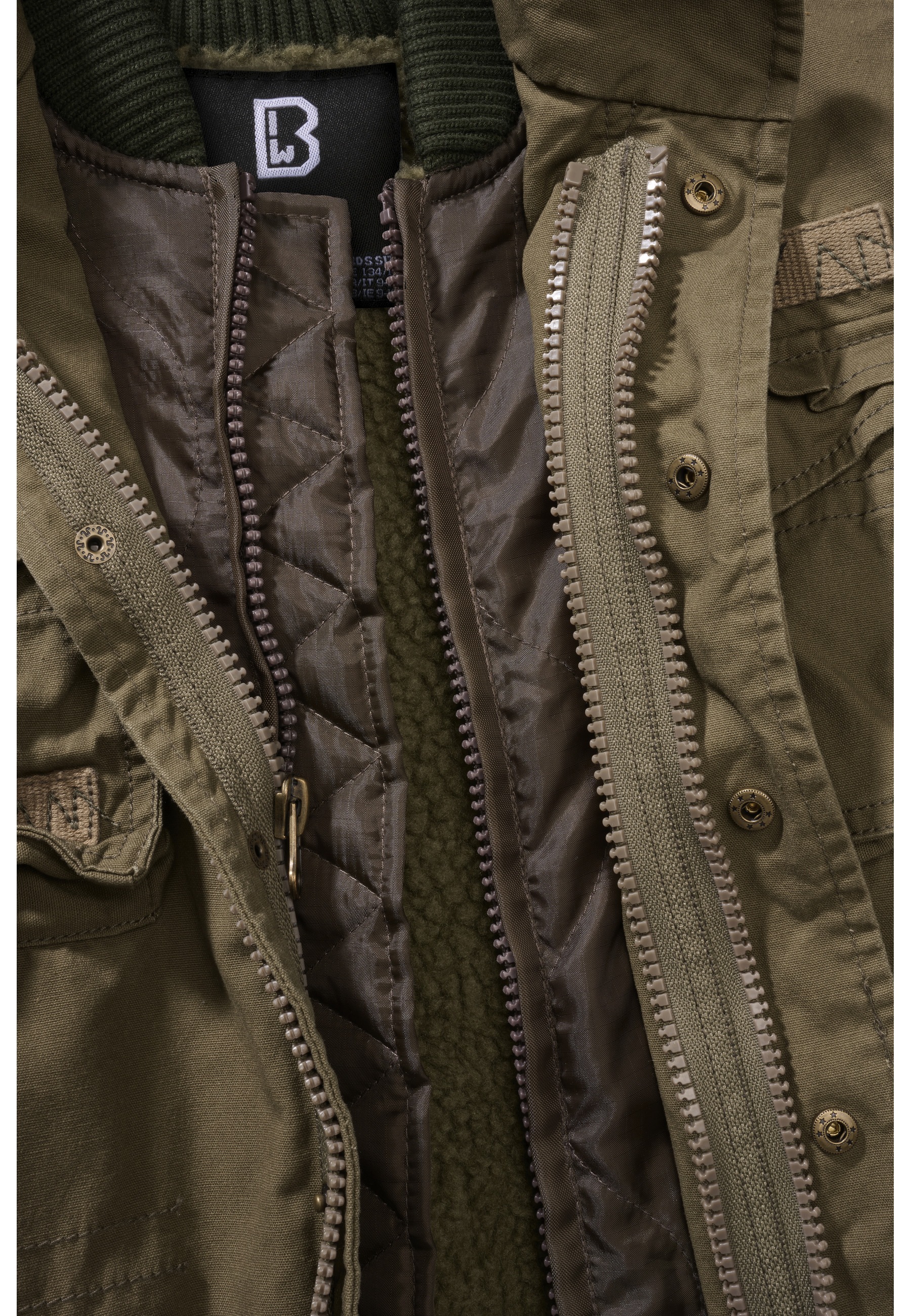 Brandit Parka »Brandit Herren Kids M65 Giant Jacket« 1 Stk. tlg. mit Kapuze