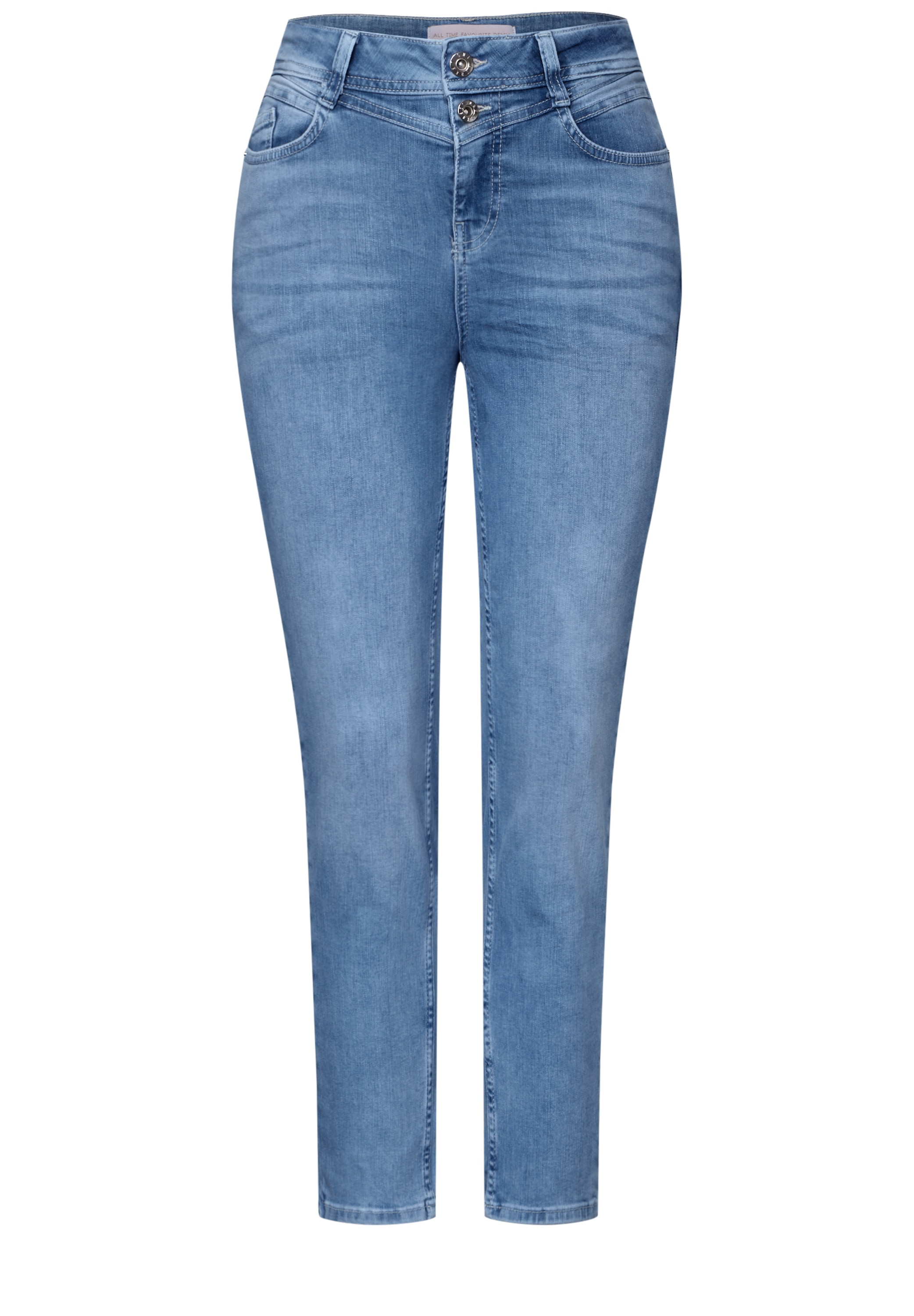 STREET ONE Loose-fit-Jeans, High Waist