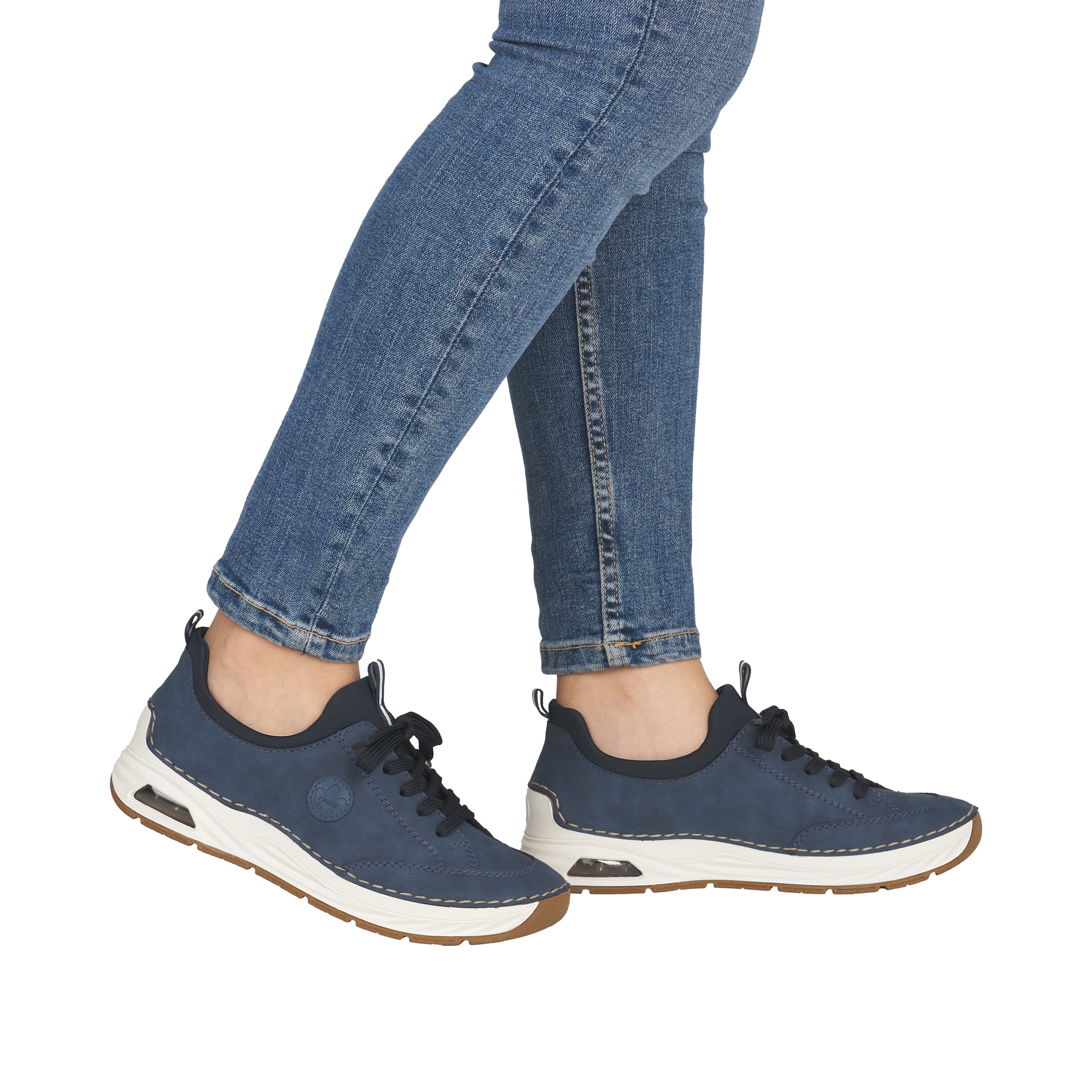 Rieker Slip-On Sneaker  Schlupfschuh, Freizeitsneaker, Halbschuh mit elastischem Einstieg