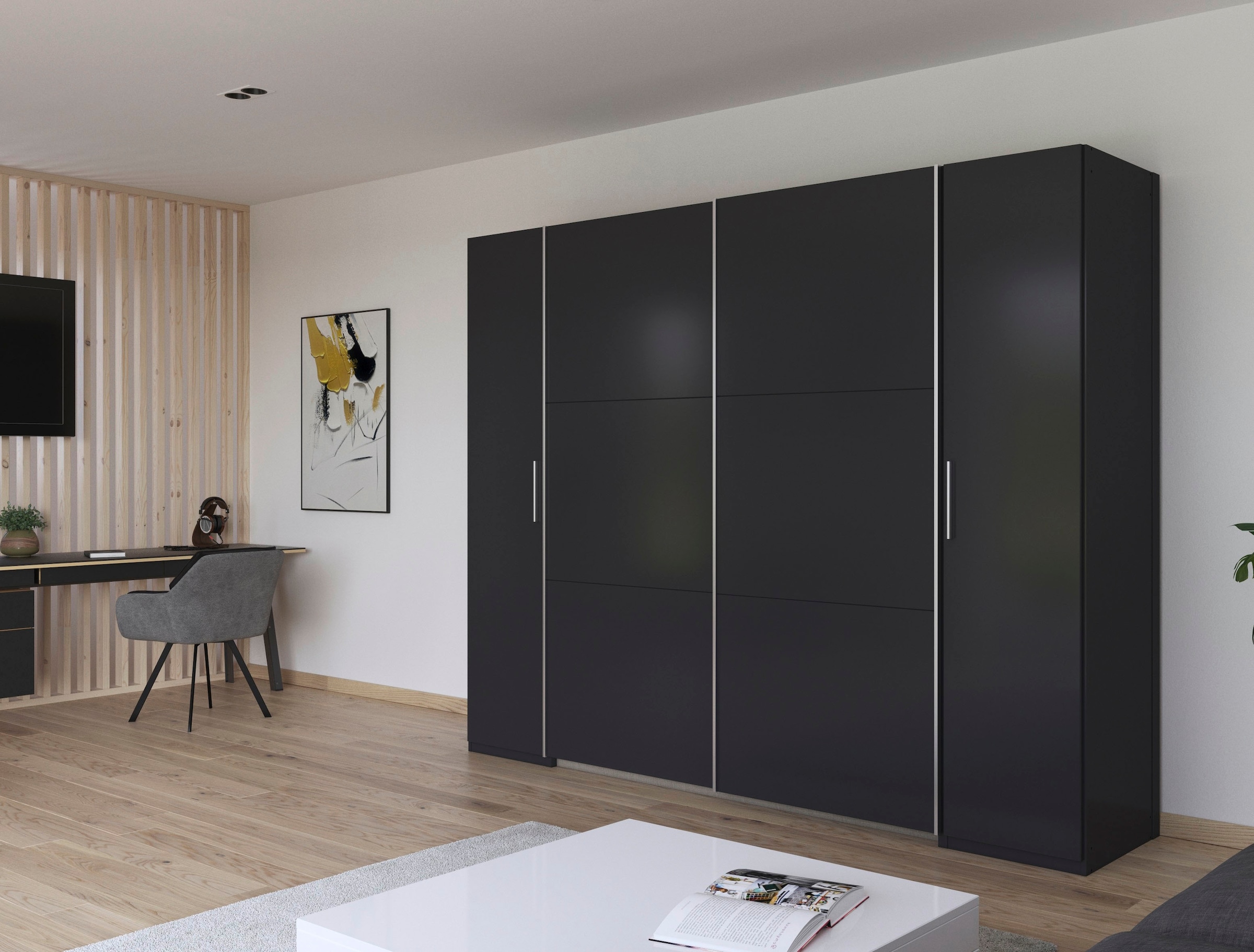 rauch Schwebetürenschrank »Kleiderschrank Drehtürenschrank Schrank Garderobe KRONACH TOPSELLER«, mit Dreh- und Schwebetüren und vielen Einlegeböden MADE IN GERMANY