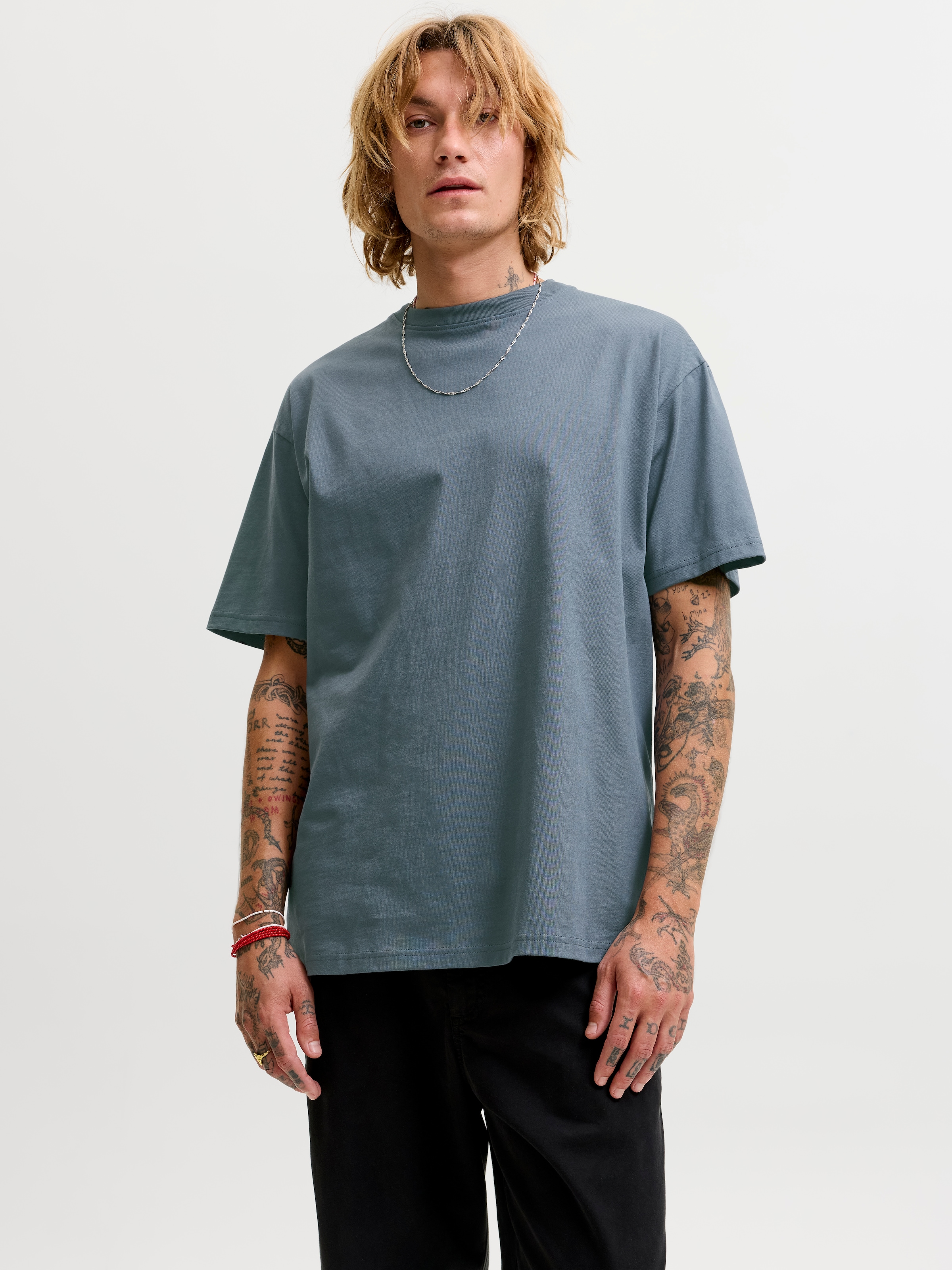 Jack & Jones Rundhalsshirt "JJEORGANIC RELAXED TEE SS O-NECK NOOS" Baumwolle, relaxed fit