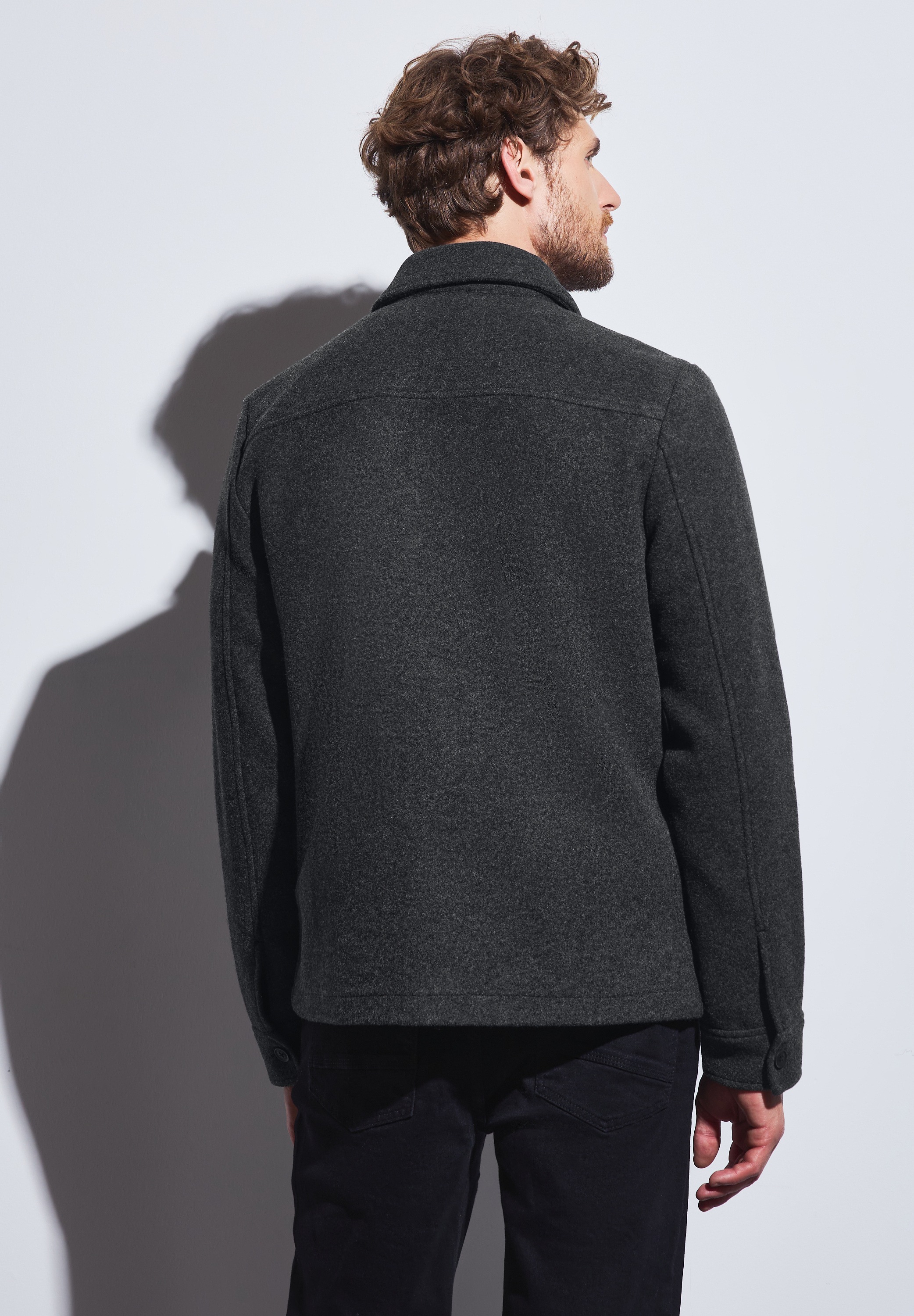 STREET ONE MEN Cargojacke, ohne Kapuze, mit Knopfleiste günstig online kaufen