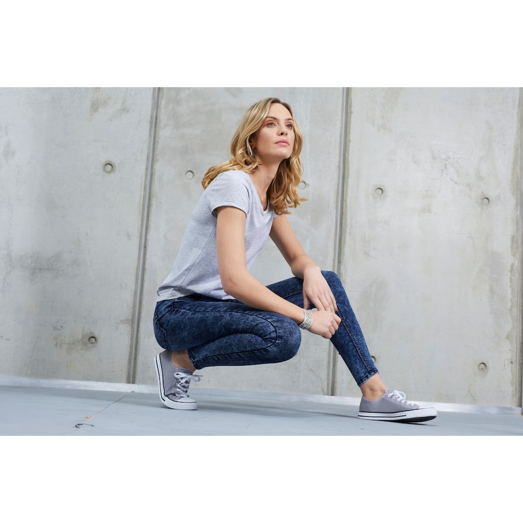 Arizona Skinny-fit-Jeans »Ultra Stretch moon washed«, Moonwashed Jeans