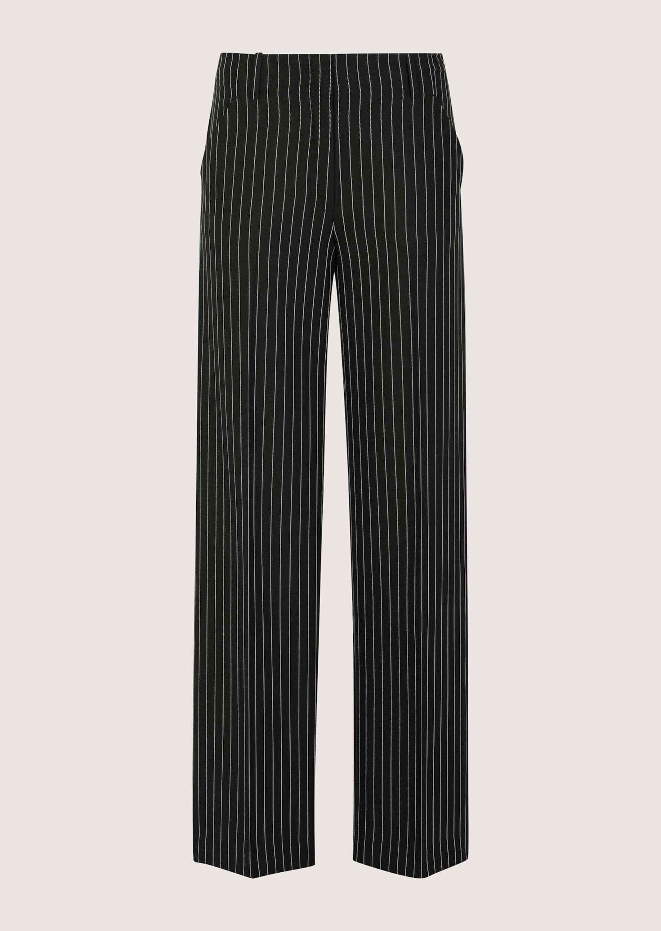 MADELEINE "Jerseyhose Bügelfaltenhose mit Nadelstreifen" Weite, bundlose Nadelstreifenhose