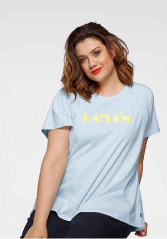 Levi's® Plus Rundhalsshirt »The perfect Tee«, mit großem Levi's® Schriftzug auf der Brust kaufen