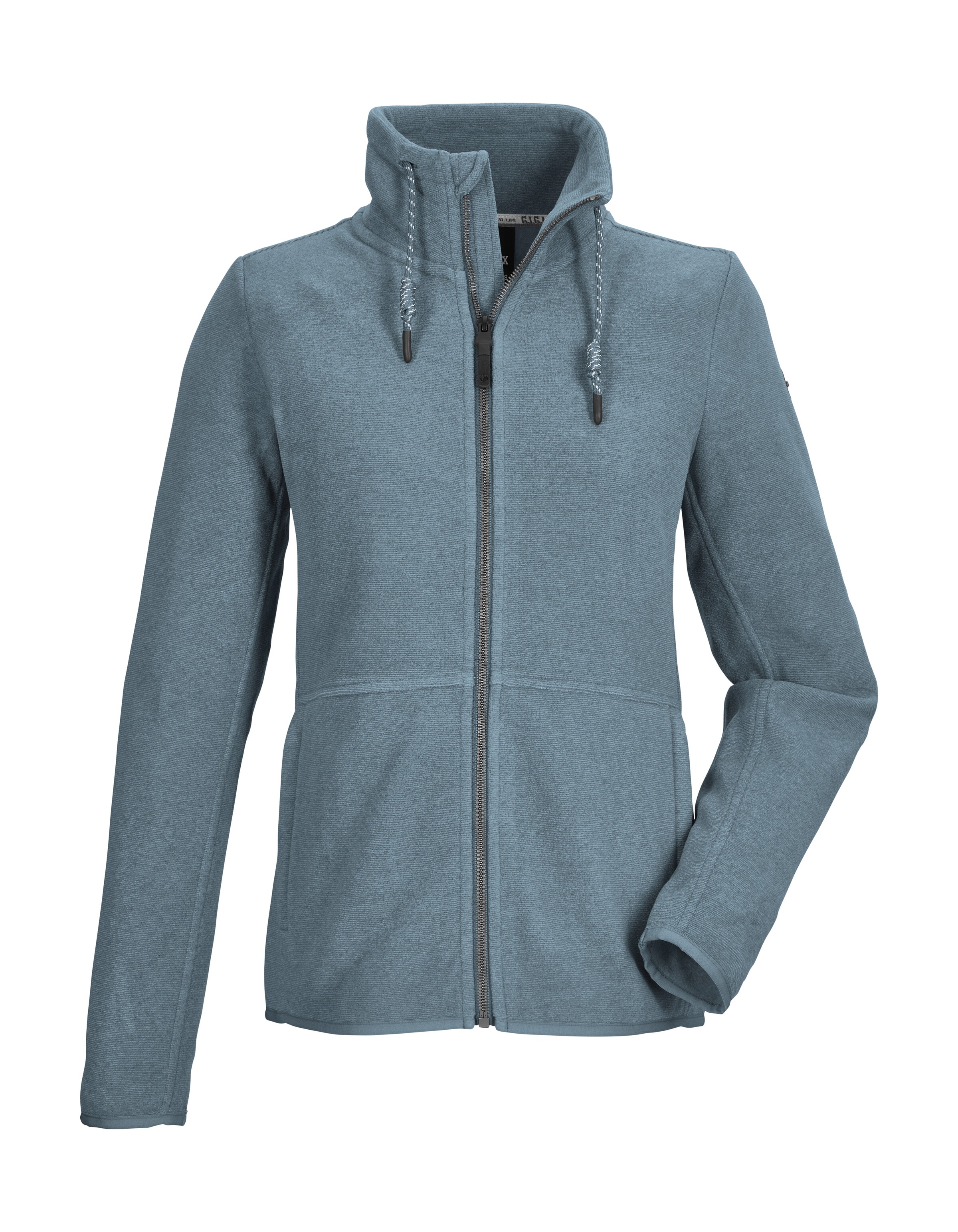 G.I.G.A. DX by killtec Fleecejacke "GW 58 WMN KNTFLC JCKT" Leichte Strickfleecejacke, verstellbarer Kragen, elastische Bündchen