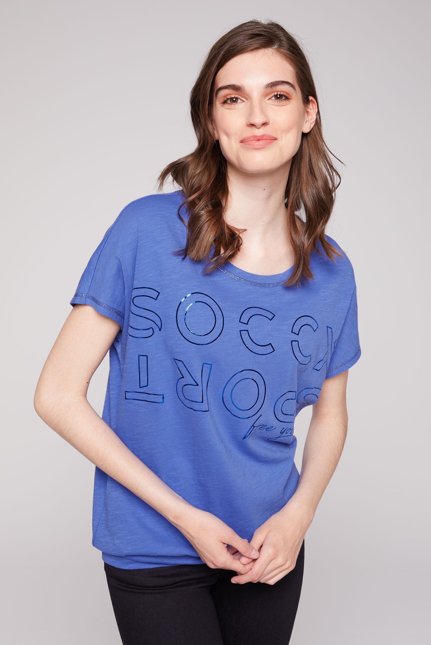 SOCCX Rundhalsshirt, aus | BAUR Baumwolle bestellen für