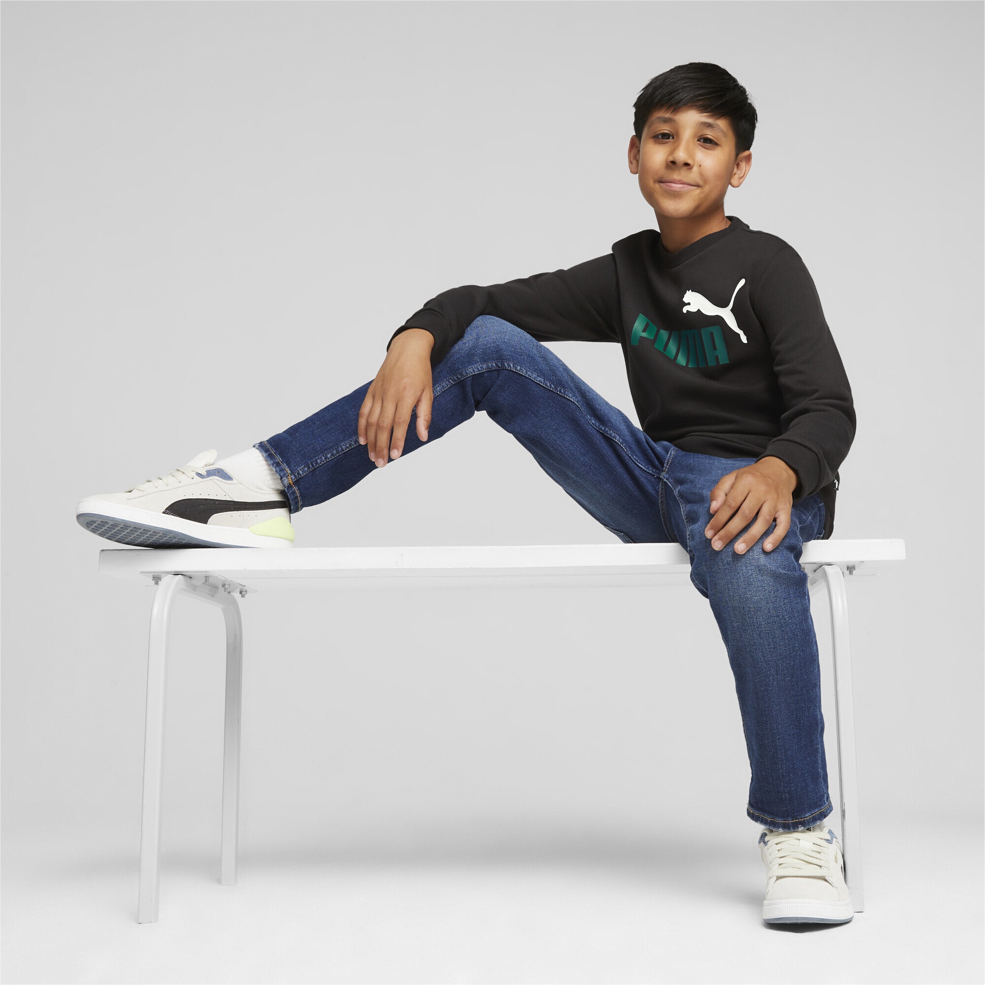 PUMA Sweatshirt »Essentials+ Two-Tone Big Logo Sweatshirt Jungen«