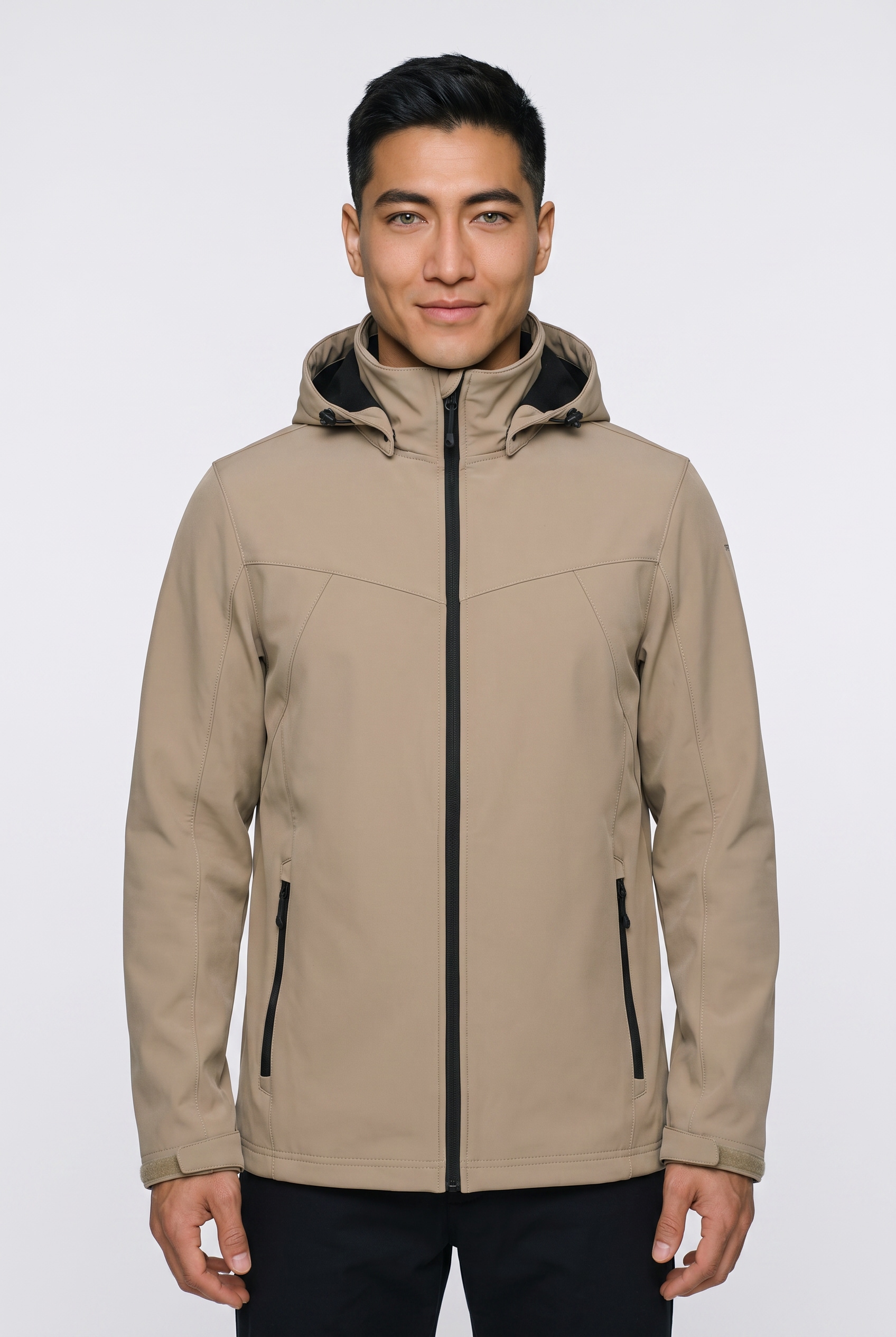 Icepeak Softshelljacke "ICEPEAK BRIMFIELD" mit Kapuze mit abnehmbarer Kapuze, winddicht, wasserabweisend, atmungsaktiv