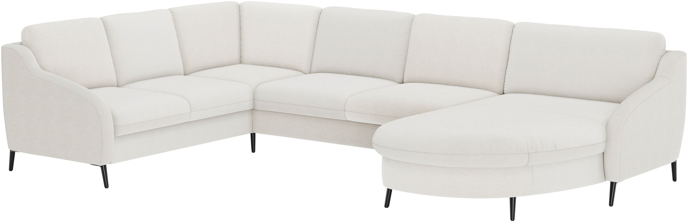 SIT & MORE Soul U-Shape Sectional Sofa White 2