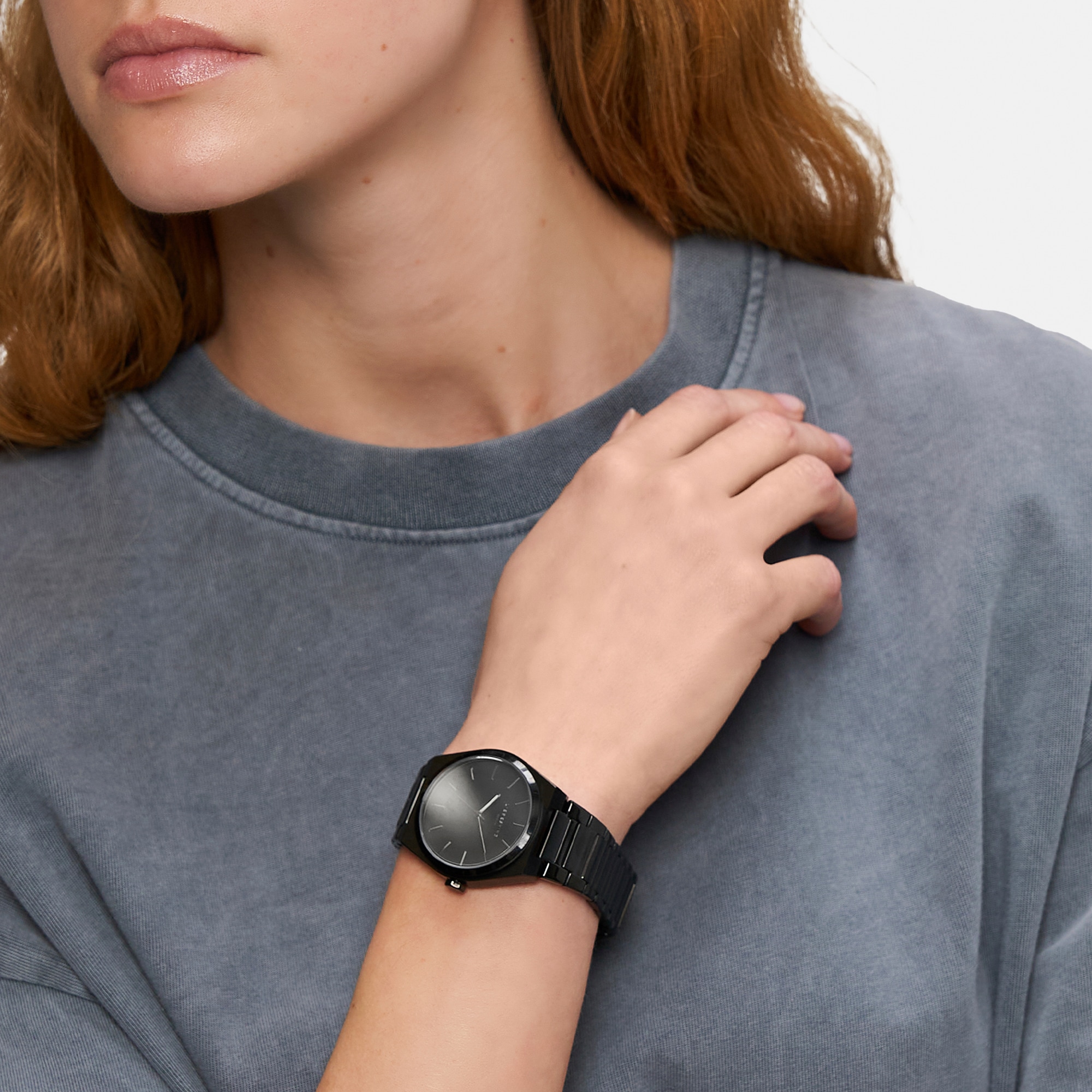 Liebeskind Berlin Quarzuhr »Minimalist 48 mm«, Armbanduhr, Damenuhr, Edelstahlarmband, analog