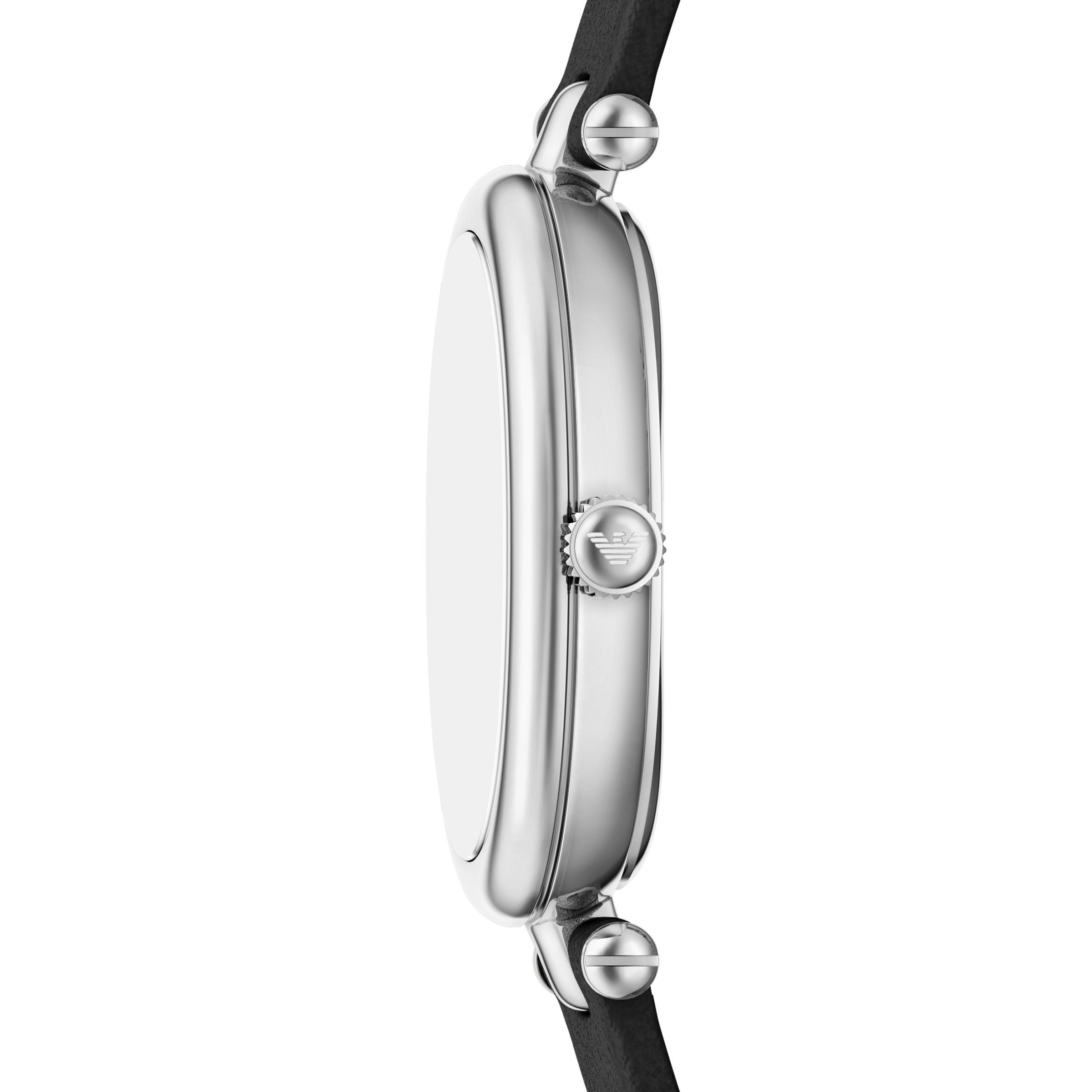 Emporio Armani Quarzuhr »SINFONIA« Armbanduhr, Damenuhr, Lederarmband, analog